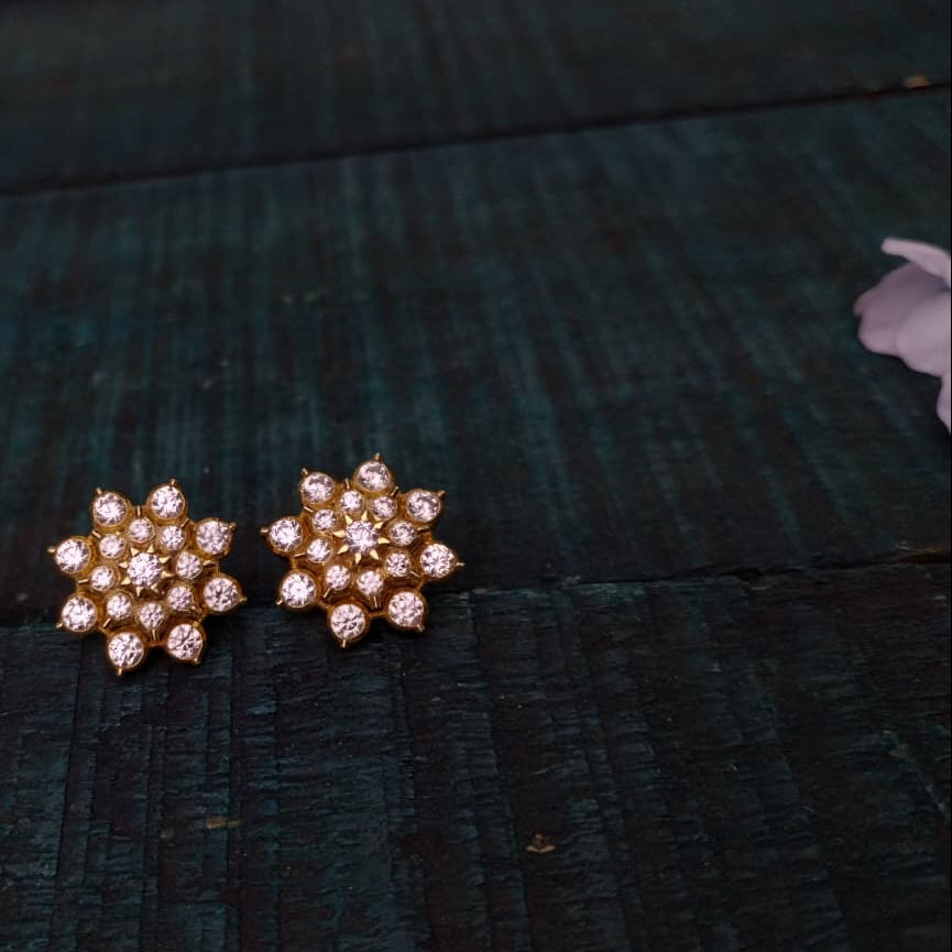 Silver 92.5 Diamond Look EarStud-2045