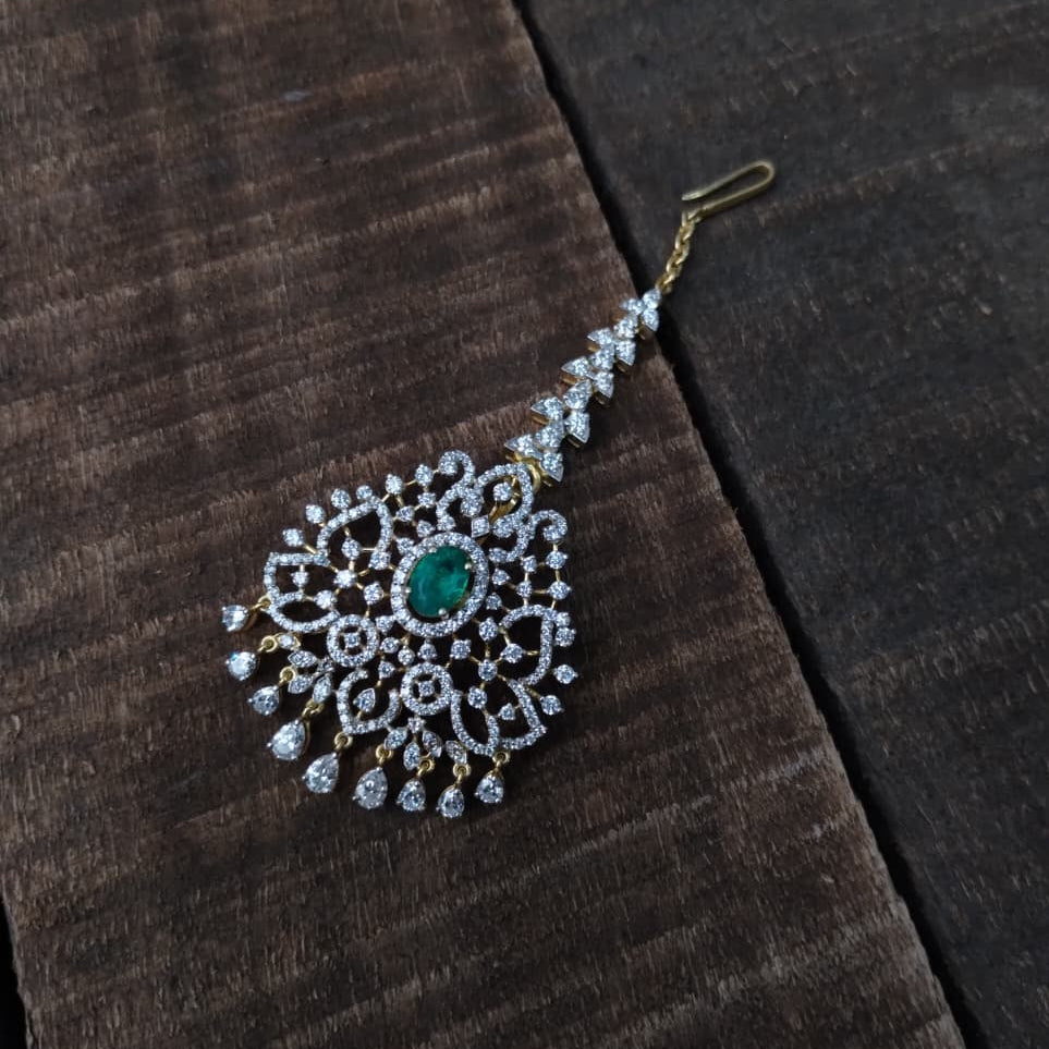 Silver 92.5 Diamond Look Tikka-2016