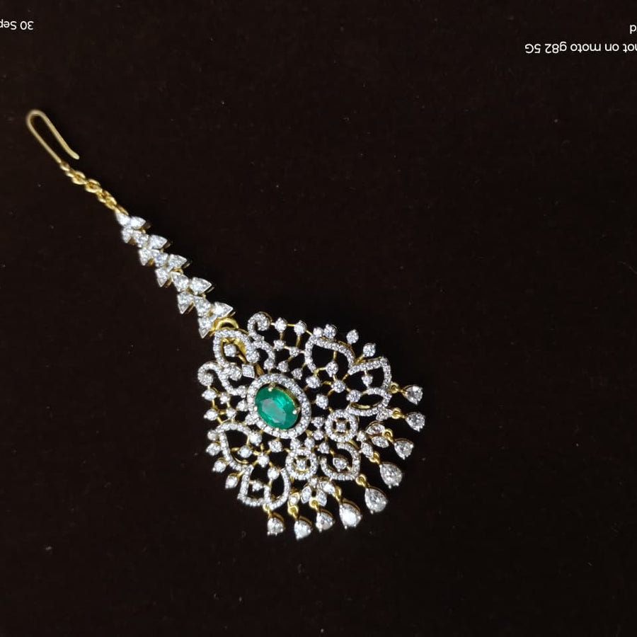 Silver 92.5 Diamond Look Tikka-2016