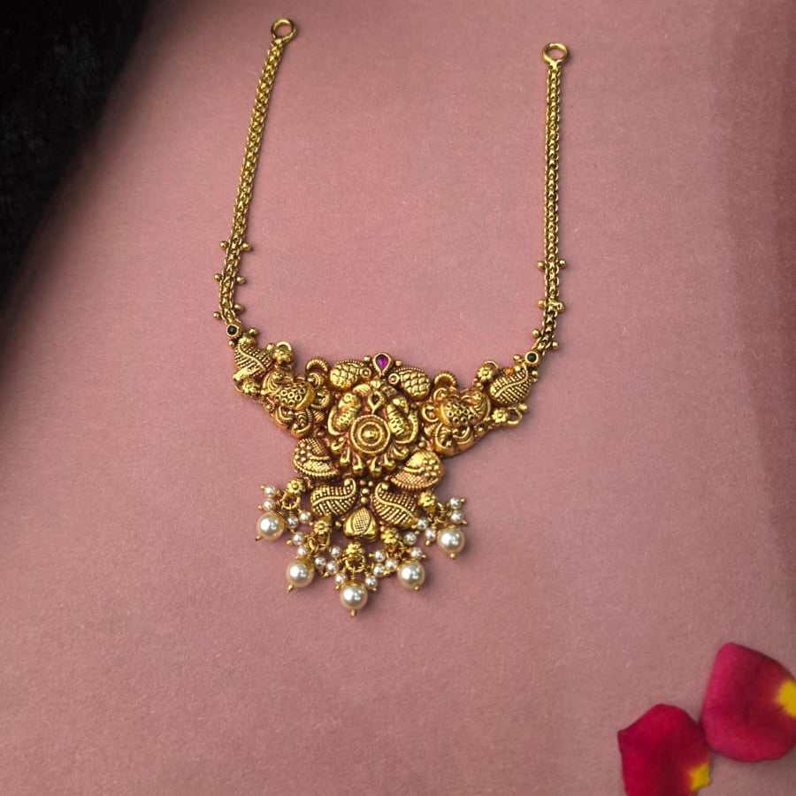 Silver 92.5 Nakshi Necklace - 0311