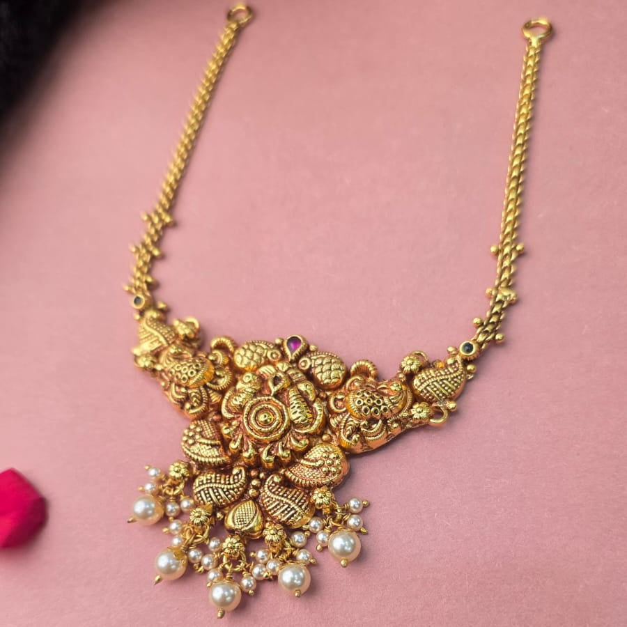 Silver 92.5 Nakshi Necklace - 0311