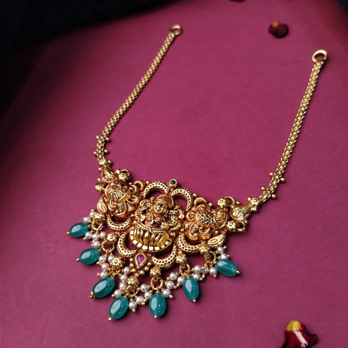 Made Of Pure Silver 92.5 Nakshi Necklace - 0308