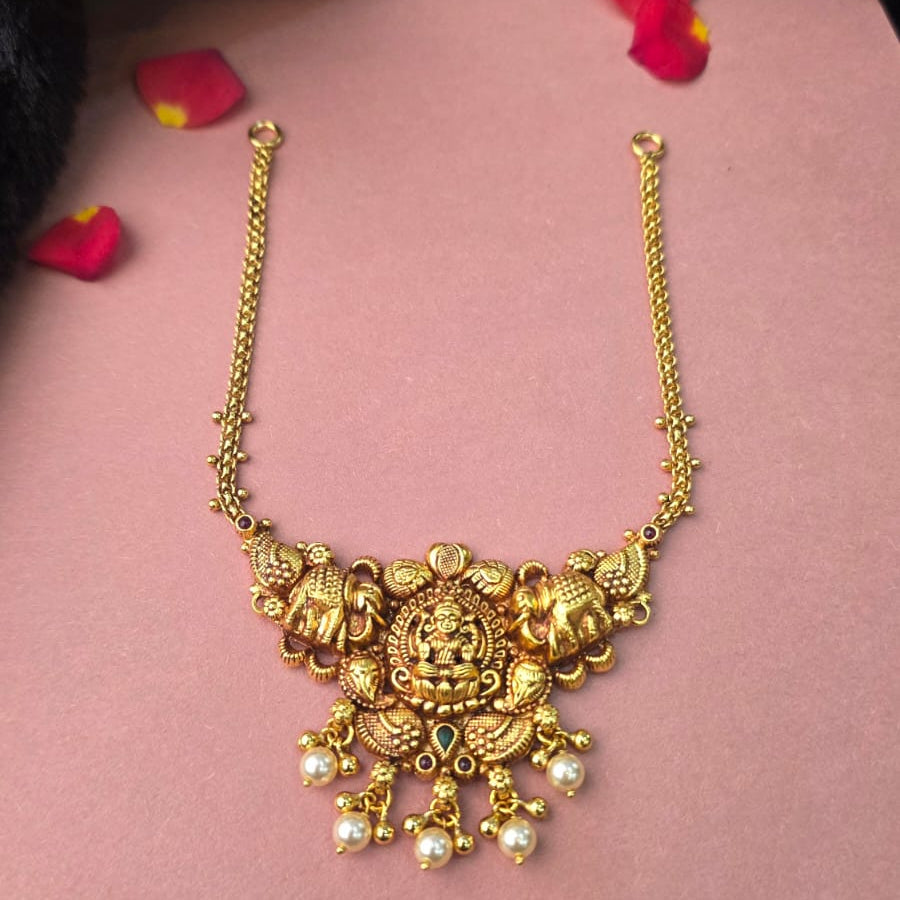 Made Of Pure Silver 92.5 Nakshi Necklace - 0303
