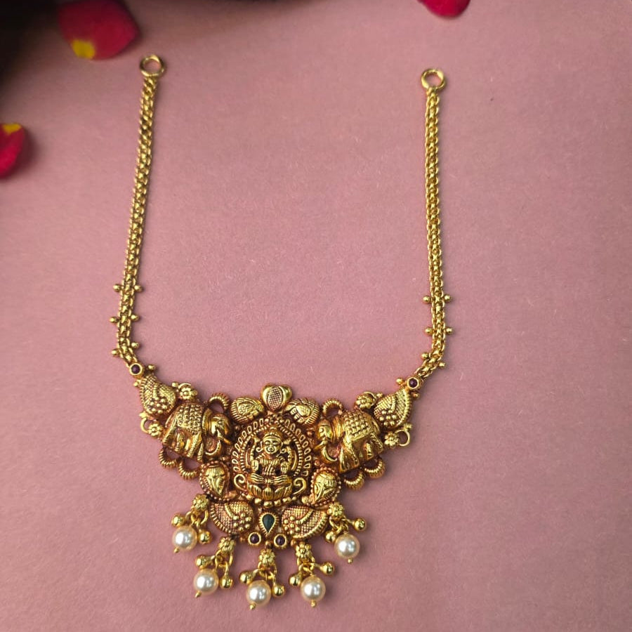 Made Of Pure Silver 92.5 Nakshi Necklace - 0303