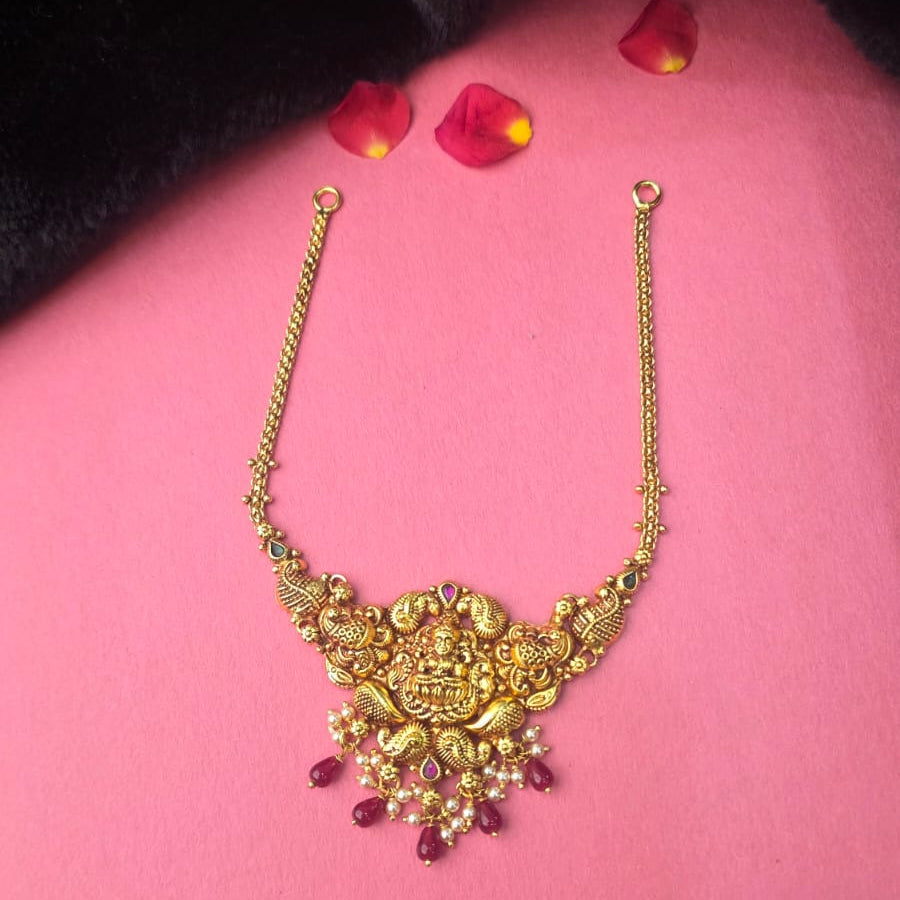Made Of Pure Silver 92.5 Nakshi Necklace - 0305