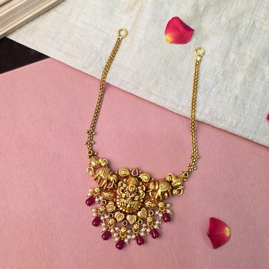 Made Of Pure Silver 92.5 Nakshi Necklace - 0310
