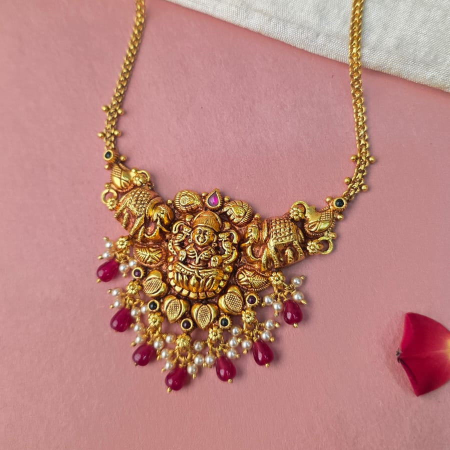 Made Of Pure Silver 92.5 Nakshi Necklace - 0310