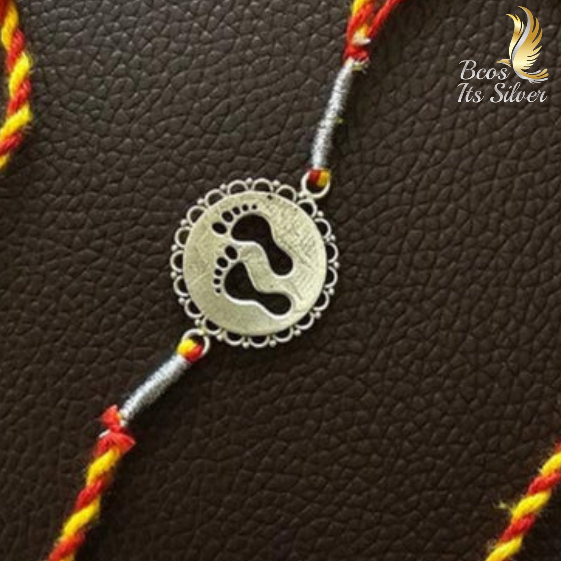 925 Silver Paatham Rakhi - 4323