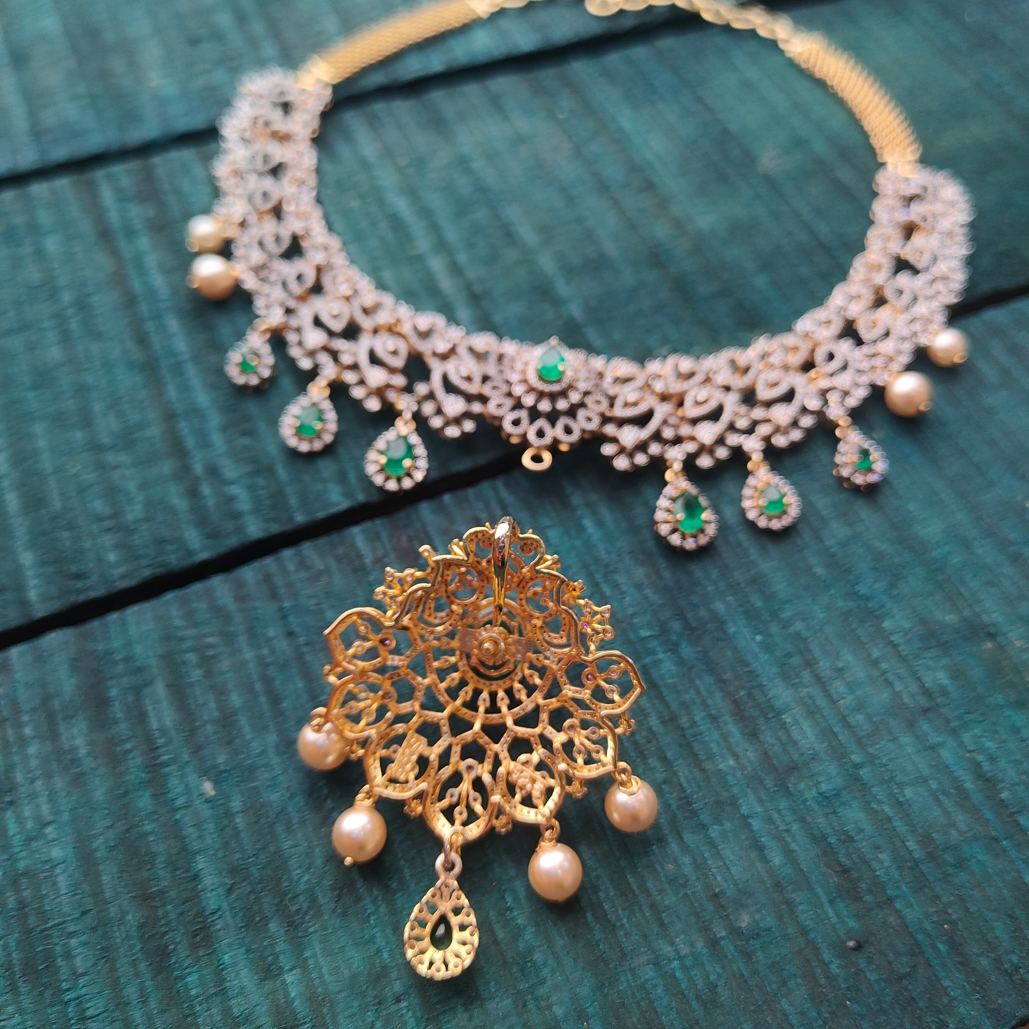 Hamsi Theia Silver Necklace - 0073 (Make Upon on Order) - BCOS Its Silver