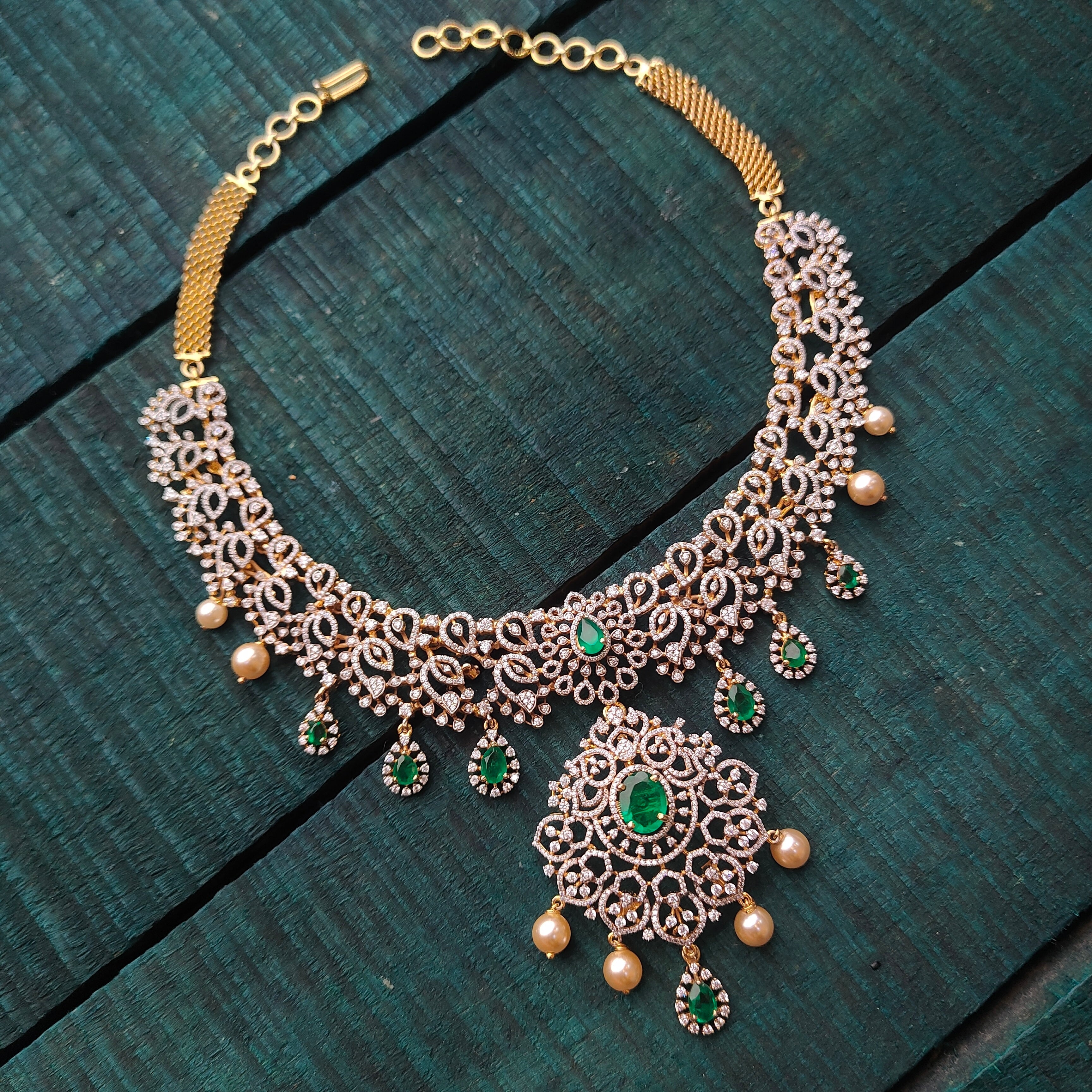 Hamsi Theia Silver Necklace - 0073 (Make Upon on Order) - BCOS Its Silver