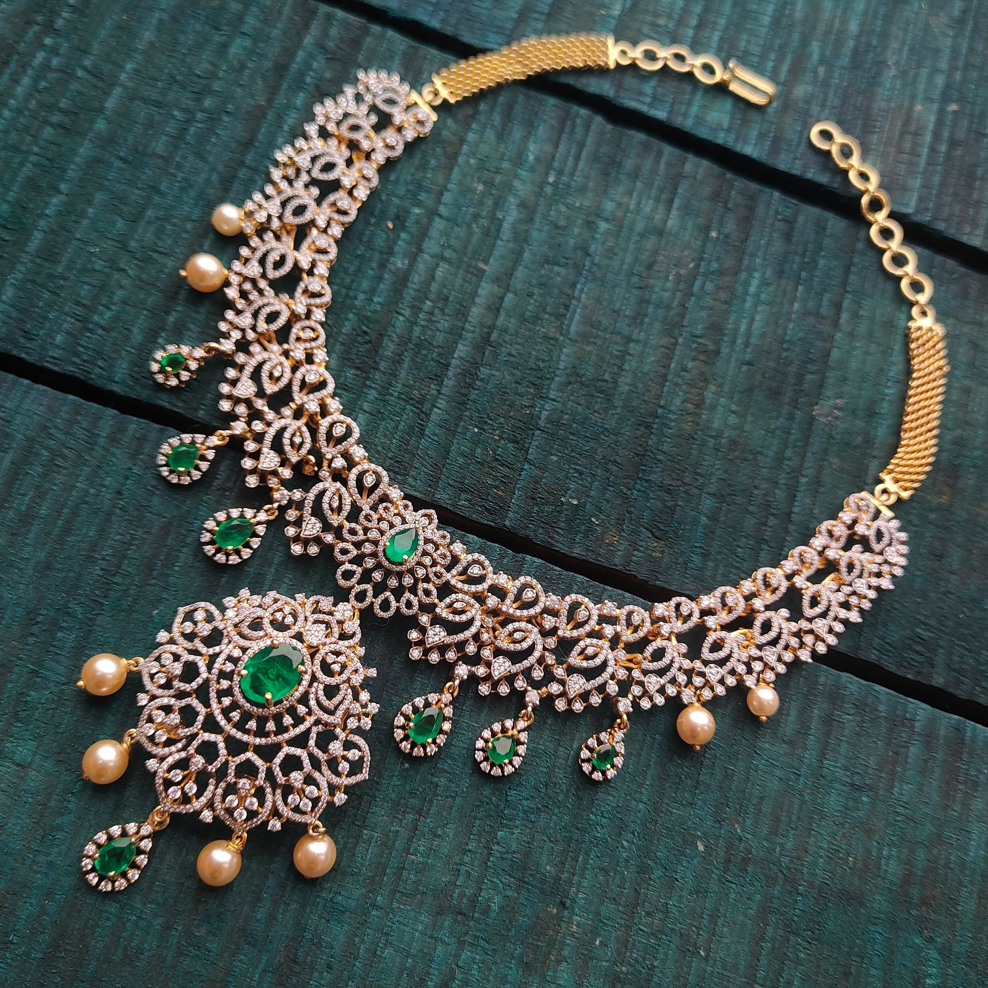 Hamsi Theia Silver Necklace - 0073 (Make Upon on Order) - BCOS Its Silver