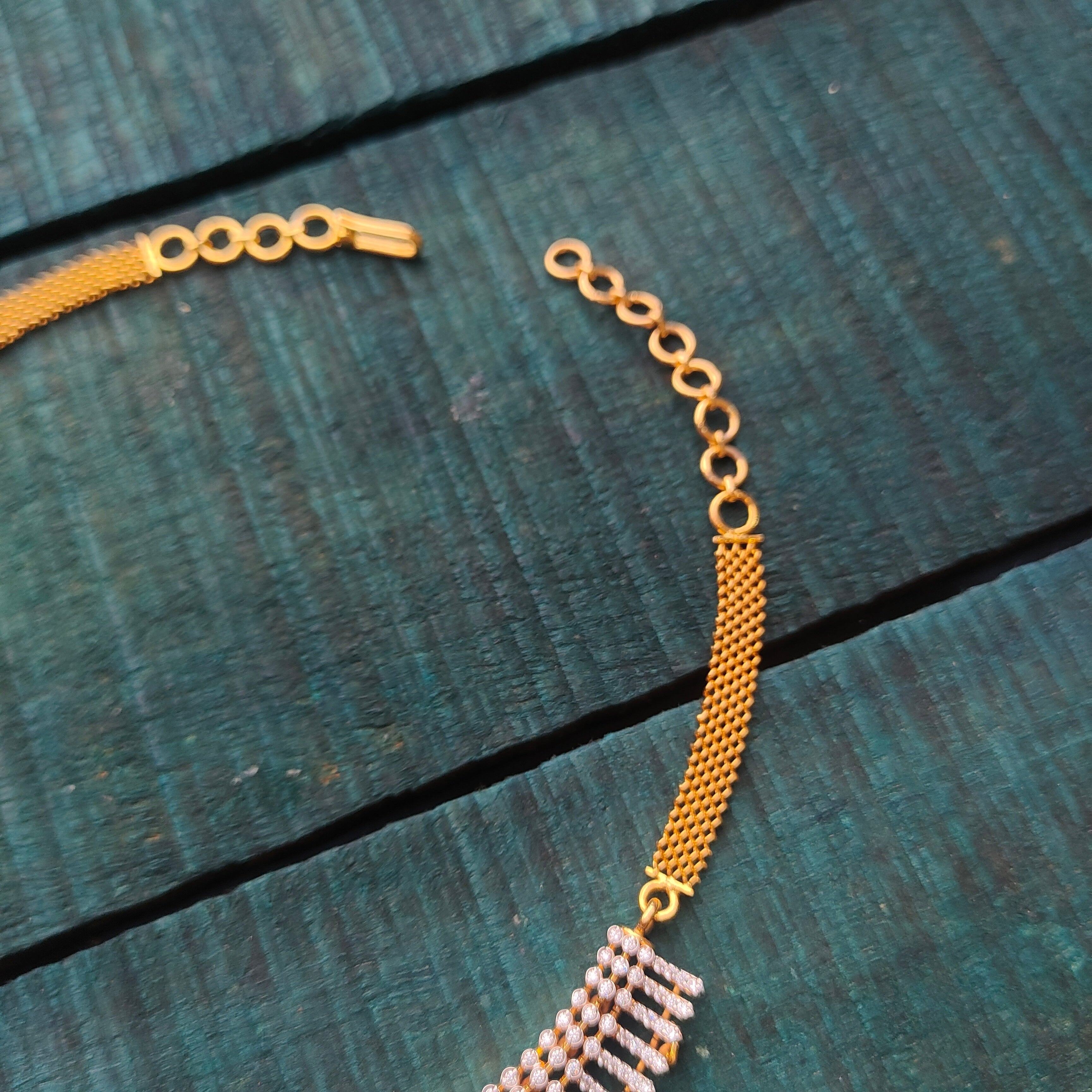 Kerala Style Theia Silver Necklace with Earring - 0198 - BCOS Its Silver