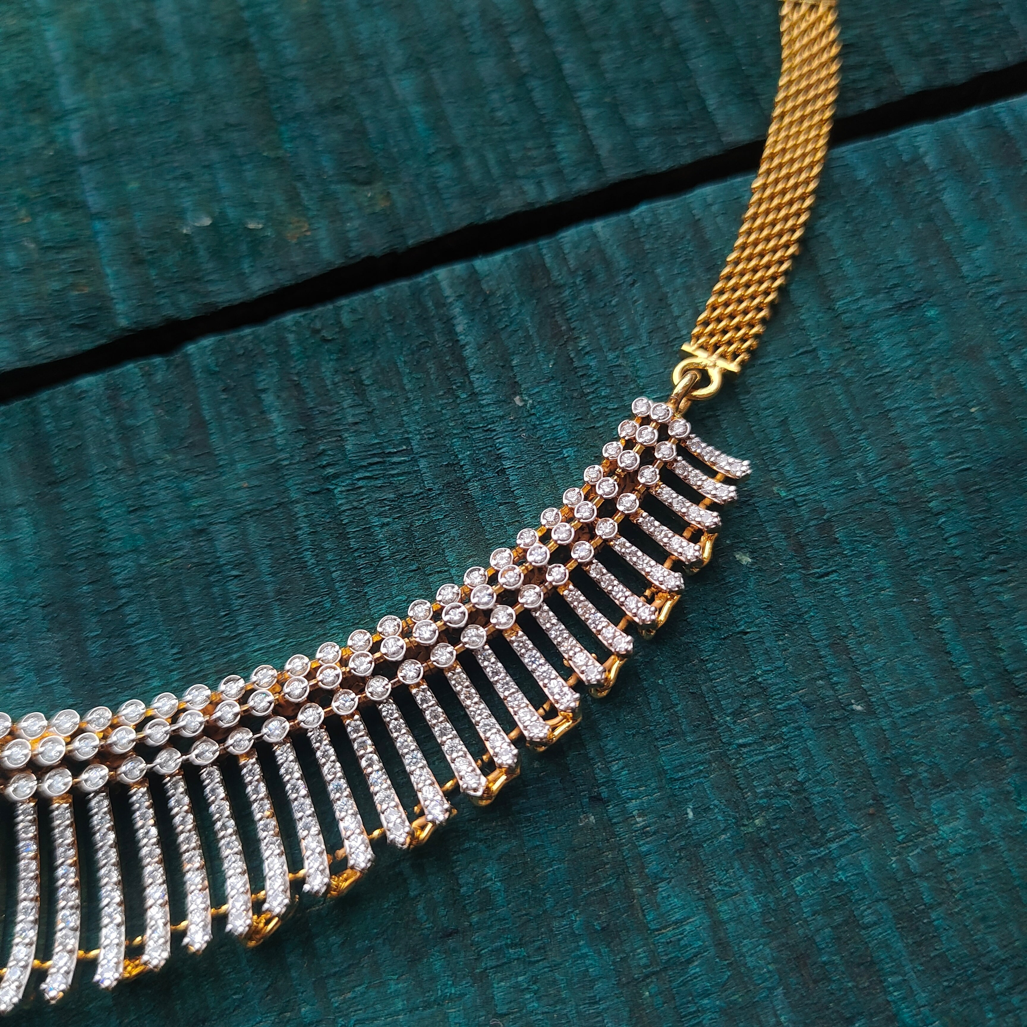 Kerala Style Theia Silver Necklace with Earring - 0198 - BCOS Its Silver