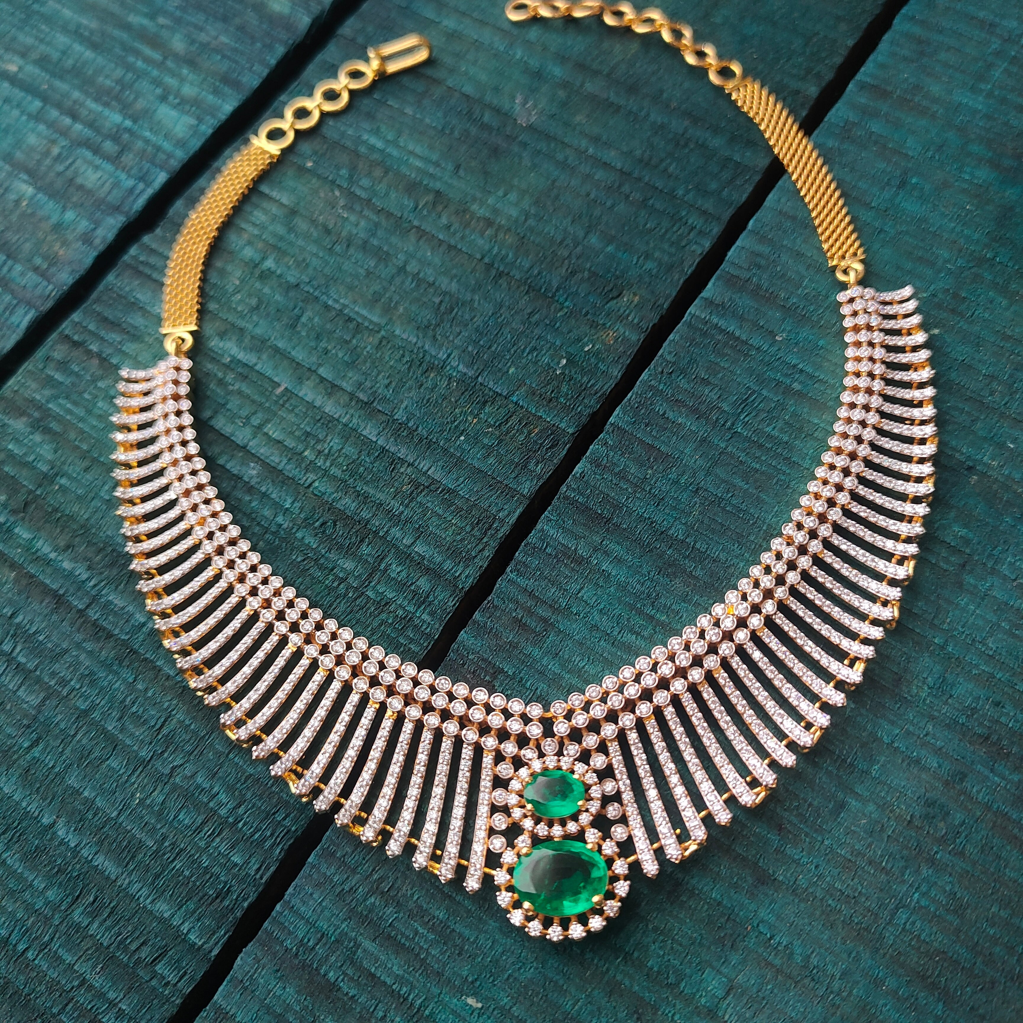 Kerala Style Theia Silver Necklace with Earring - 0198 - BCOS Its Silver