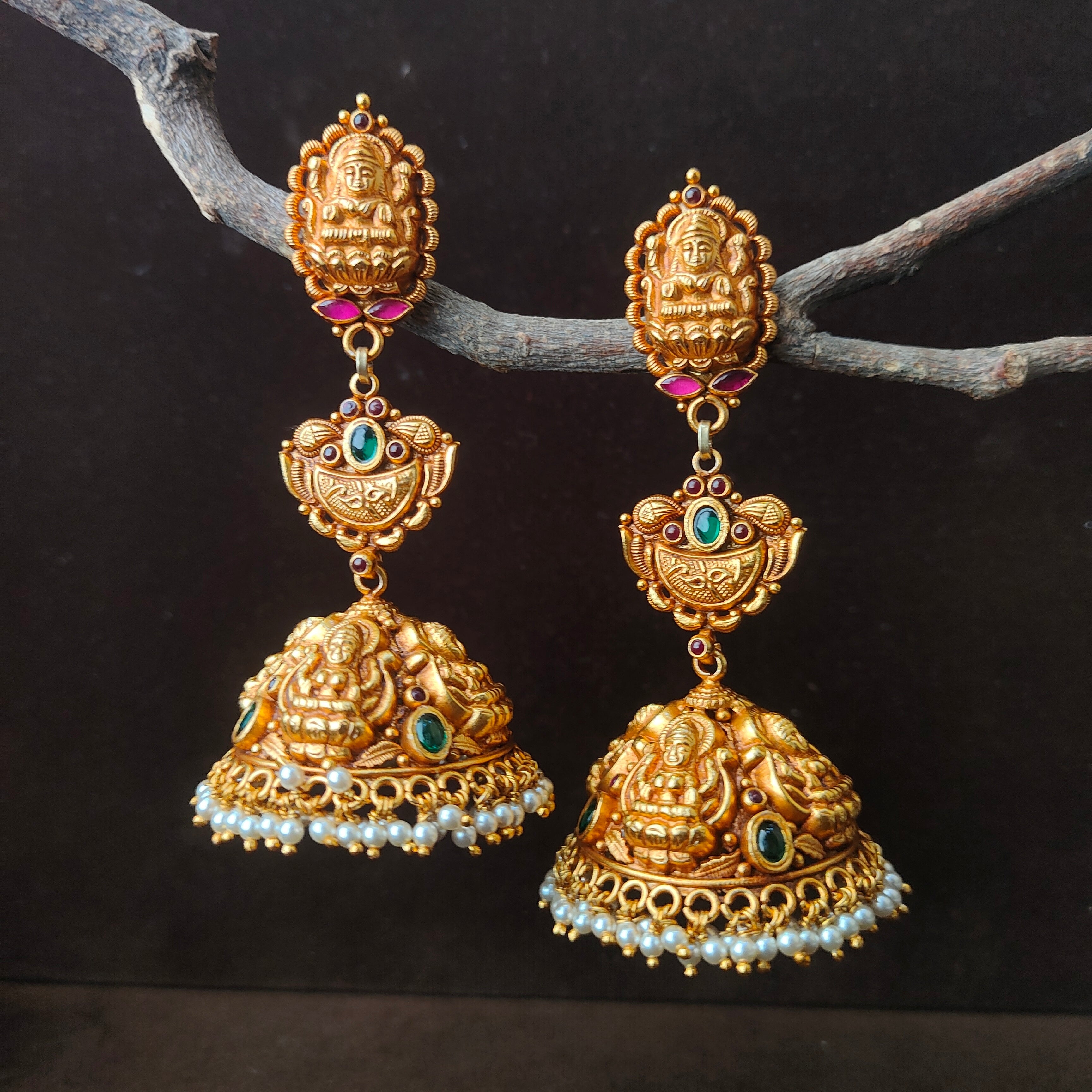 Layered Lakshmi Silver Jhumka - 0054 - BCOS Its Silver