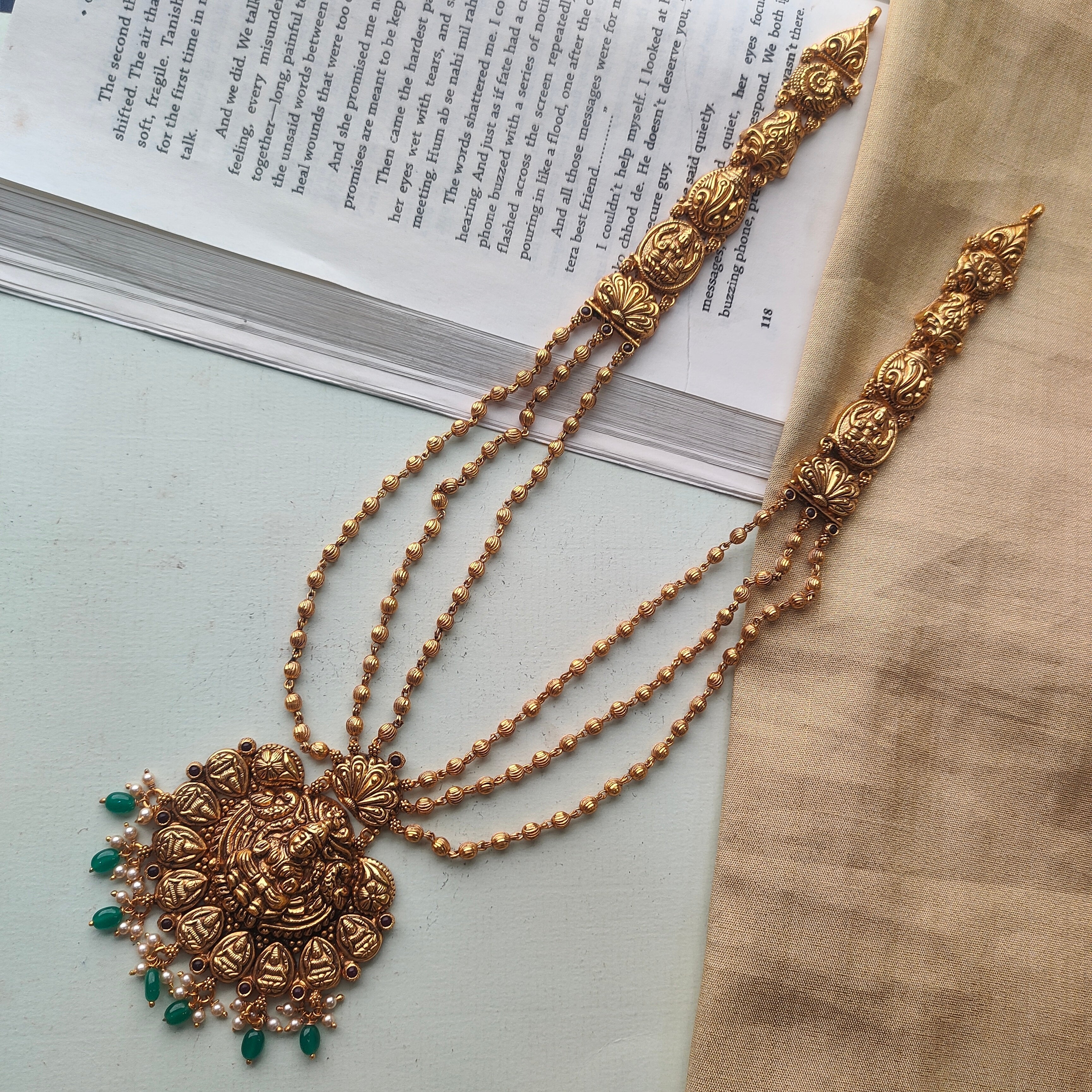 Madhri Silver 3 Layer Mohanmala - 0041 - BCOS Its Silver