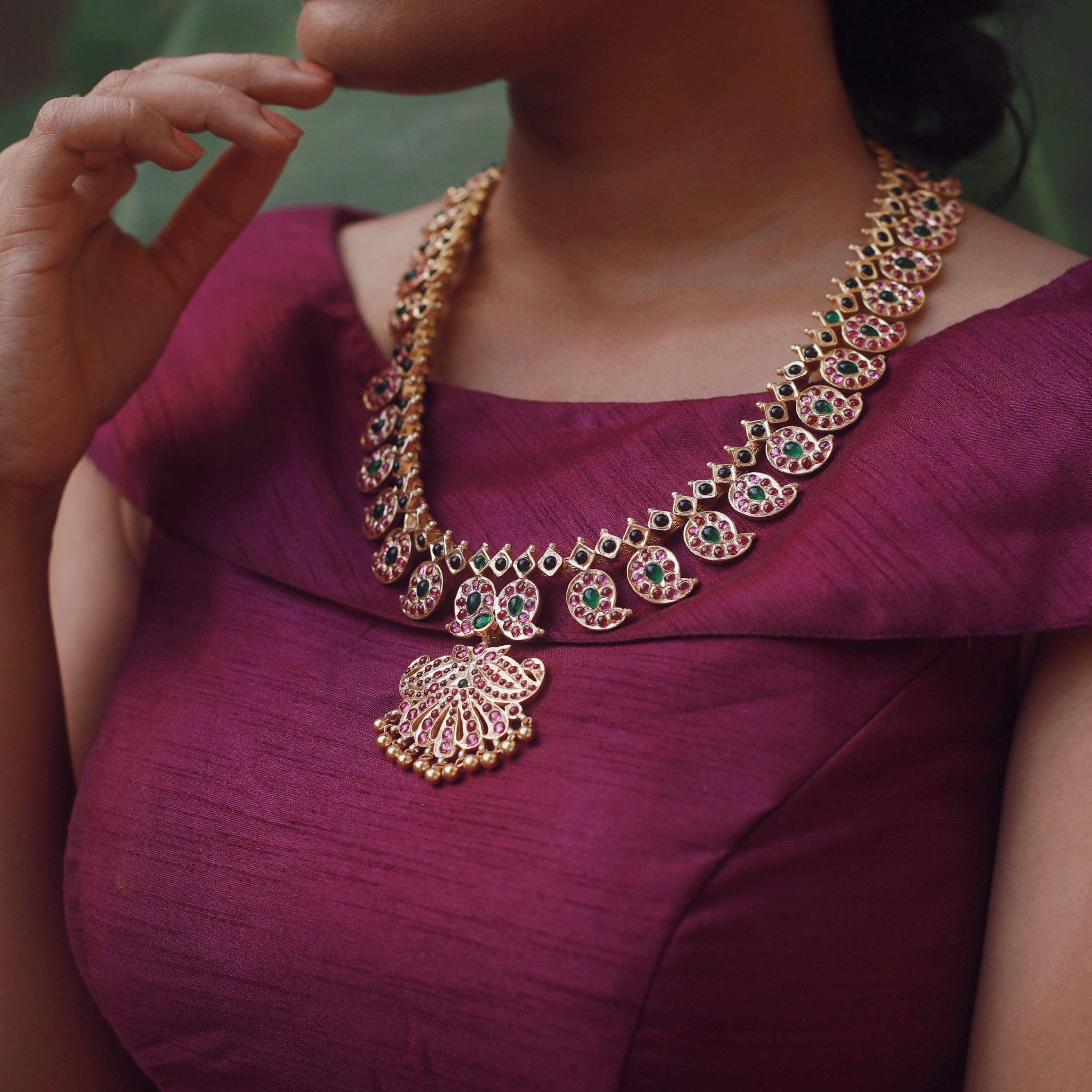 Pure 925 Silver Bridal Look Mango Haram- 1796