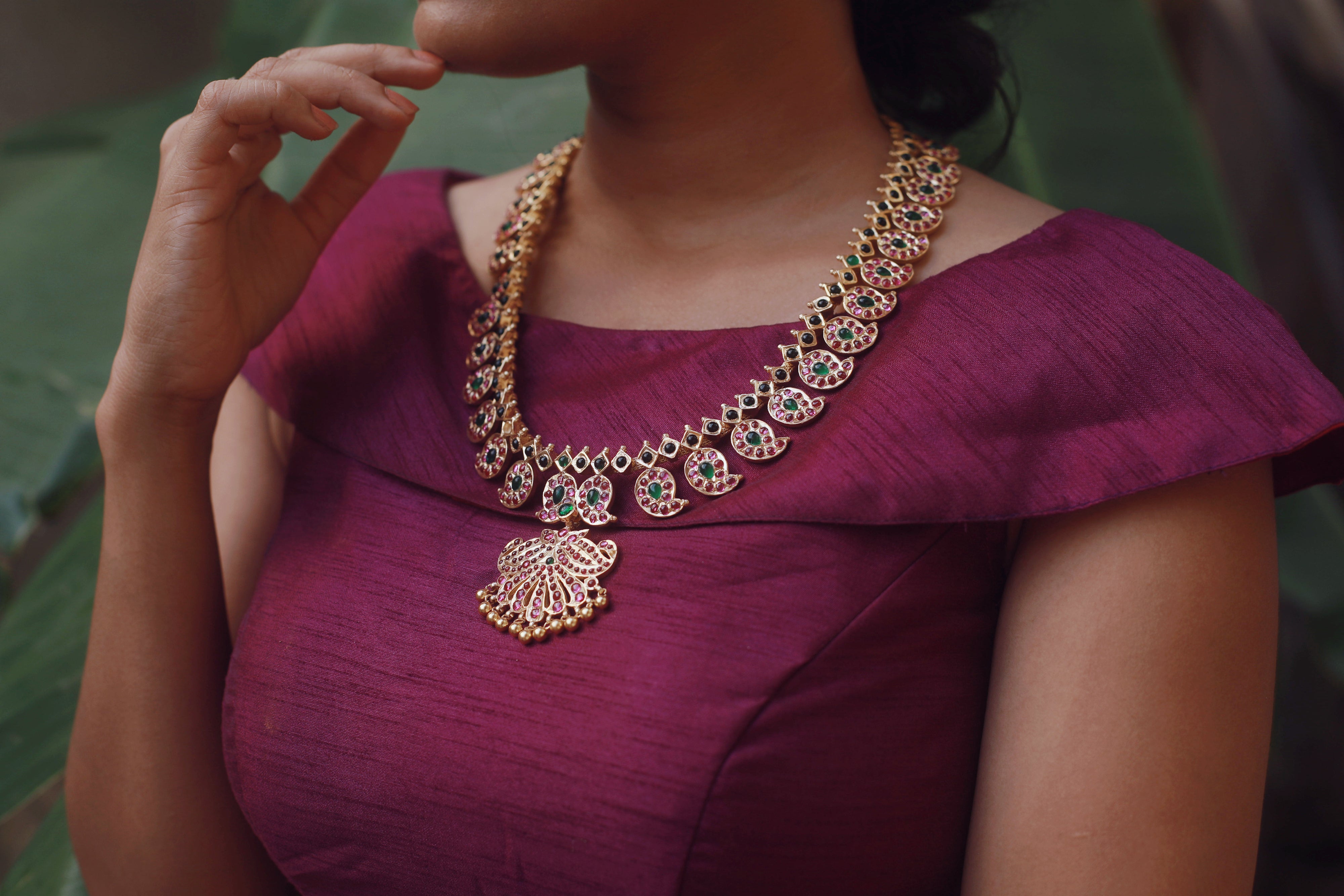 Pure 925 Silver Bridal Look Mango Haram- 1796