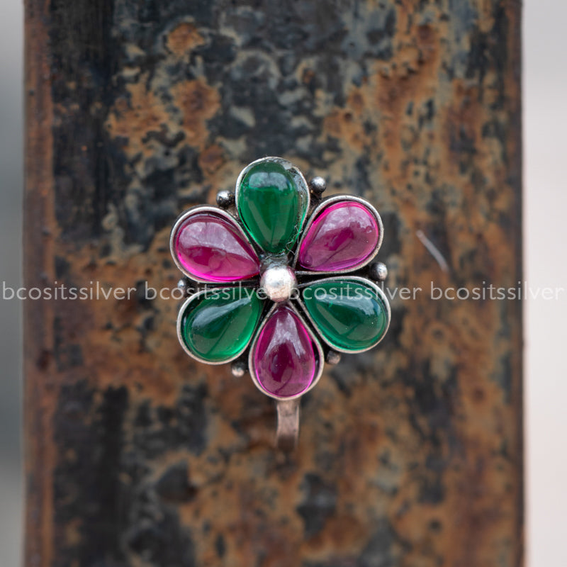 Pink & Green Clip on - 1059