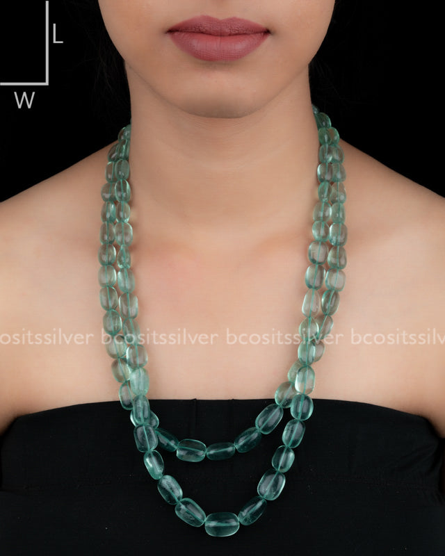 LIGHT GREEN BEAD MALA - 1632