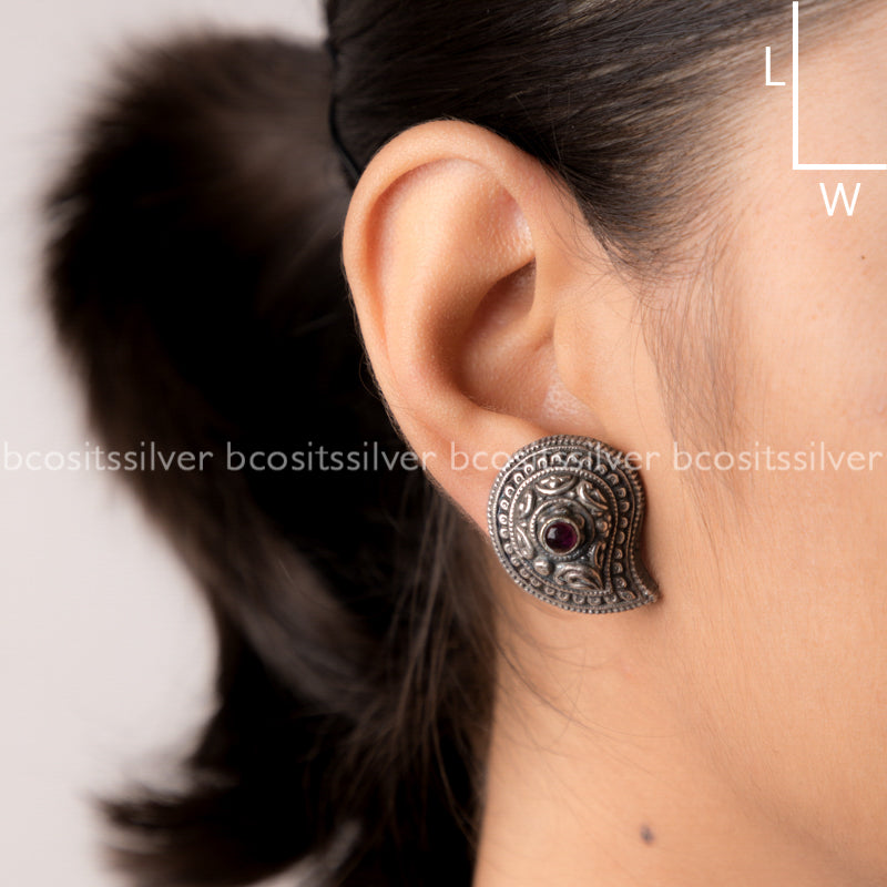 925 Silver Mango Stud - 231