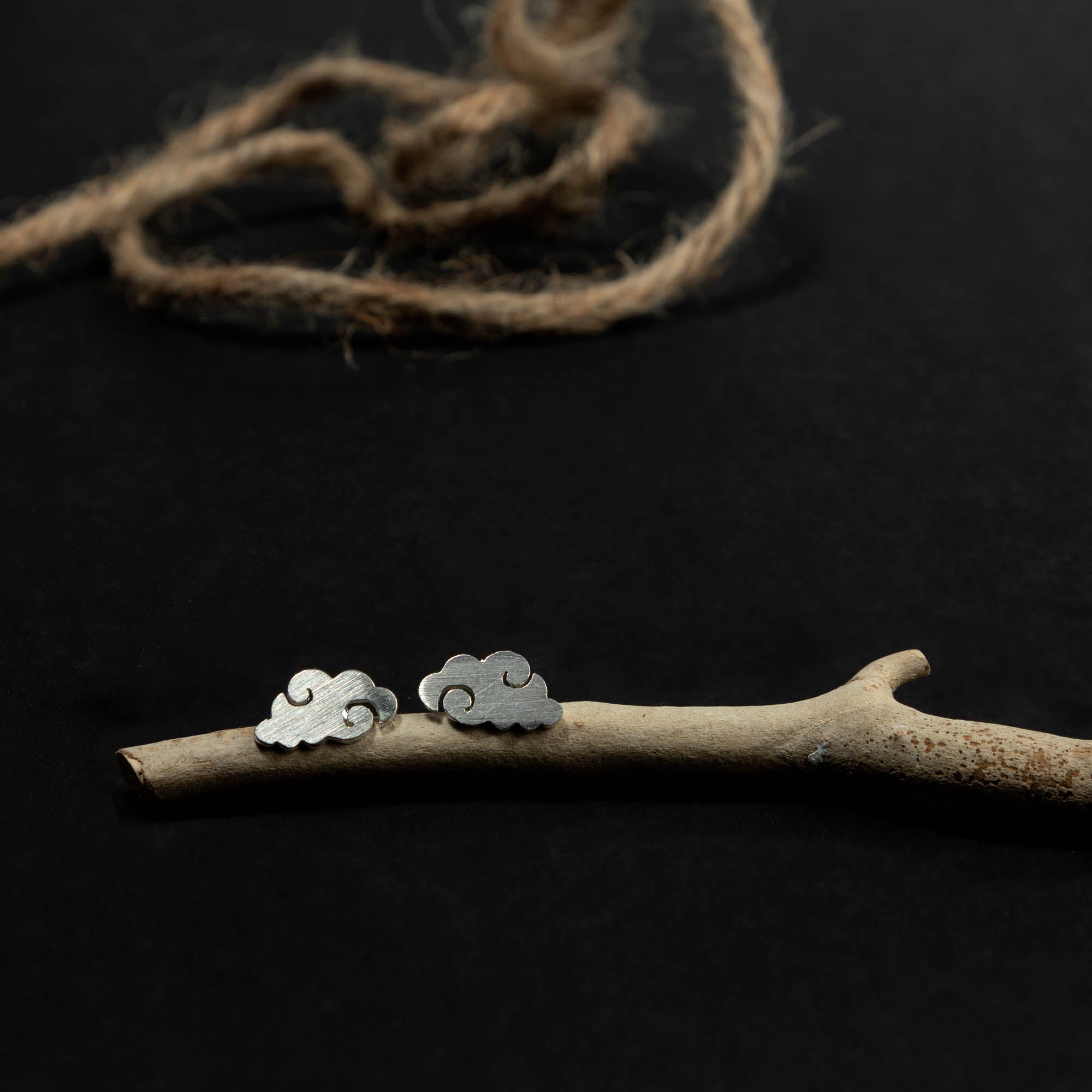 Pure 925 Silver Cloud Earstud - 1274