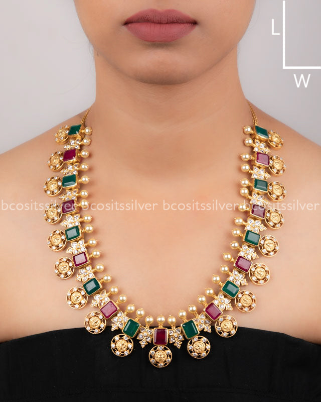 Gold Plated Coin Necklace - 851