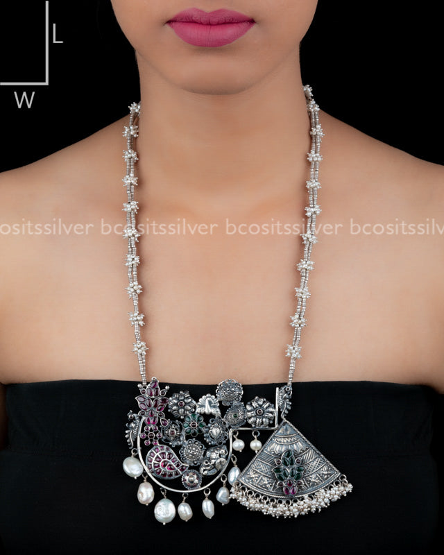 Pure 925 silver Oxidized Haram - 9209