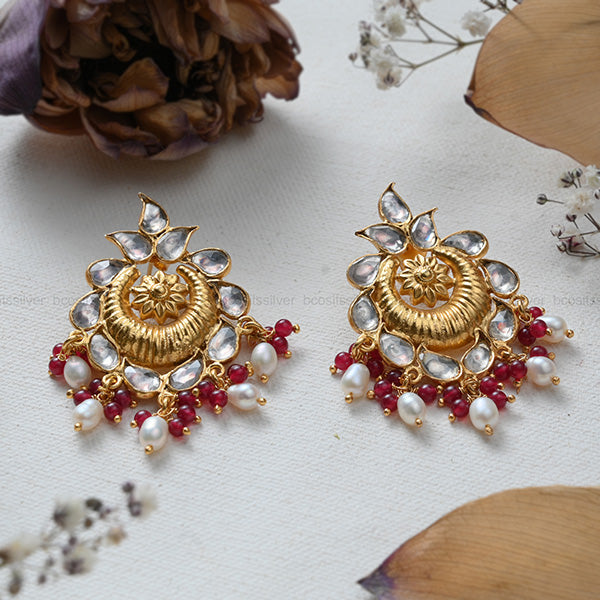 925 Silver Gold plated Earstud - 9995