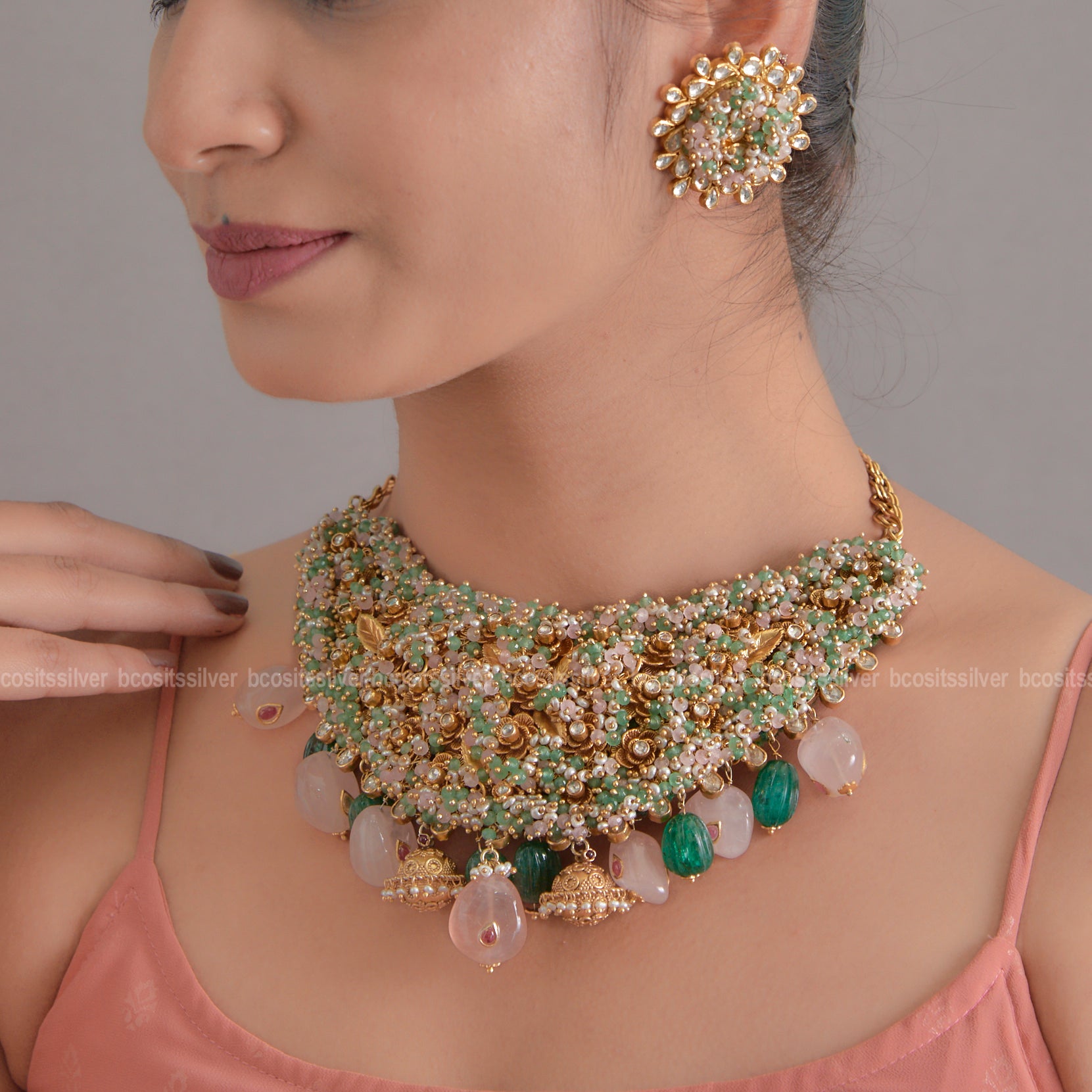 925 Silver Yashoda Necklace - 1864