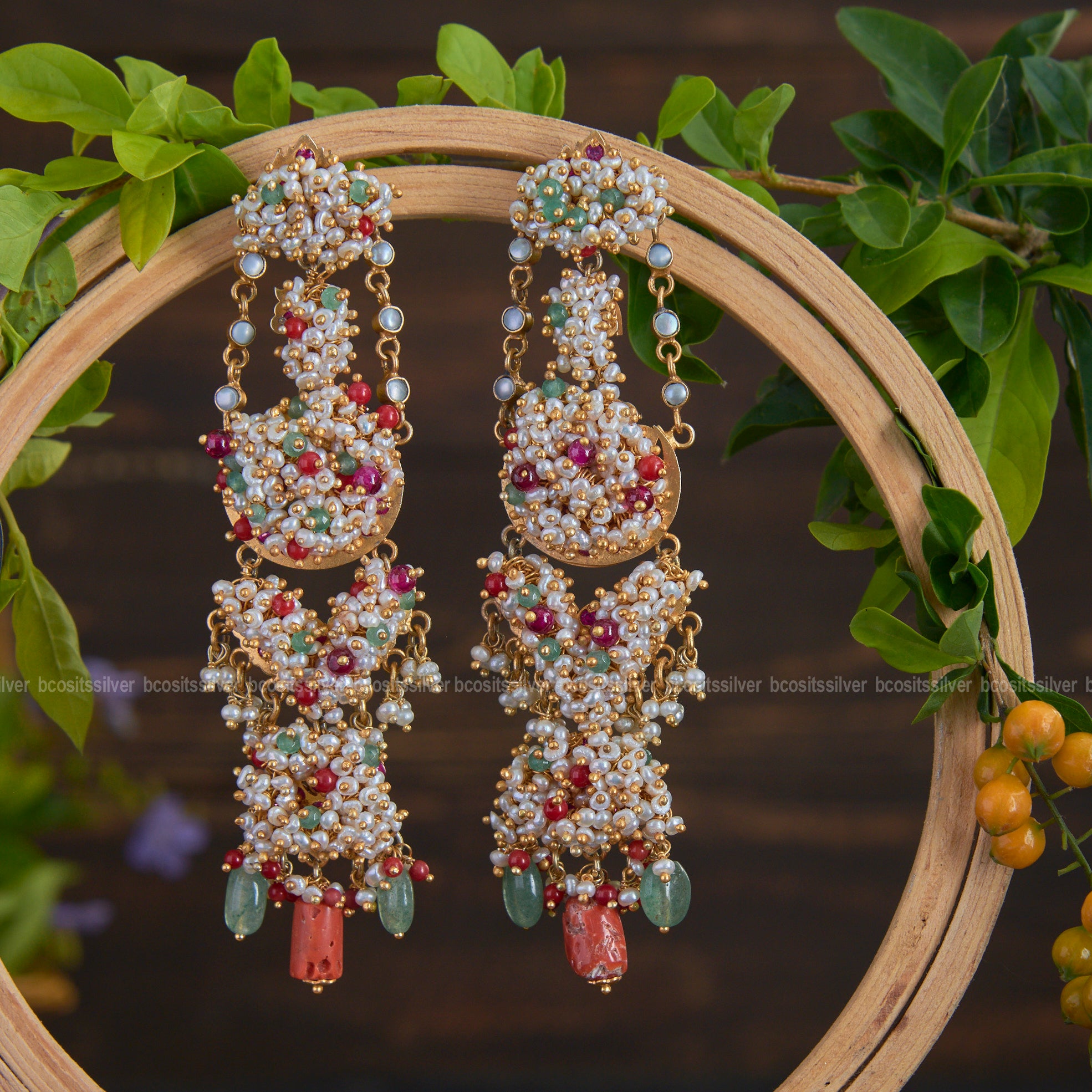 925 Silver Yashoda Earring - 1862