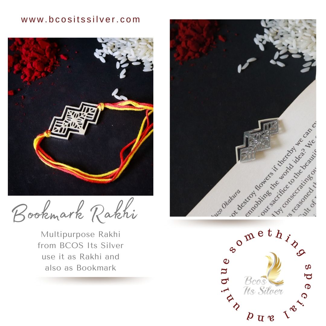 925 Silver Savitha Bookmark Rakhi - 4112