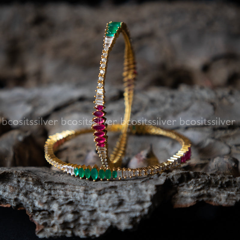 Gold Plated Lavanya Bangle - 1339 - Size 2.5