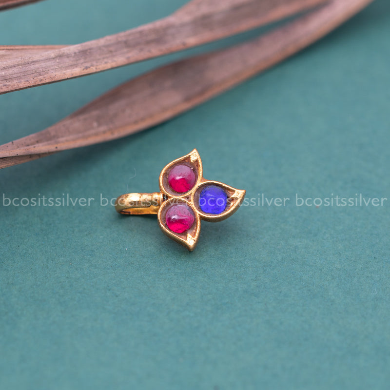 ILIGAL - Pink and Blue Press type Kundan