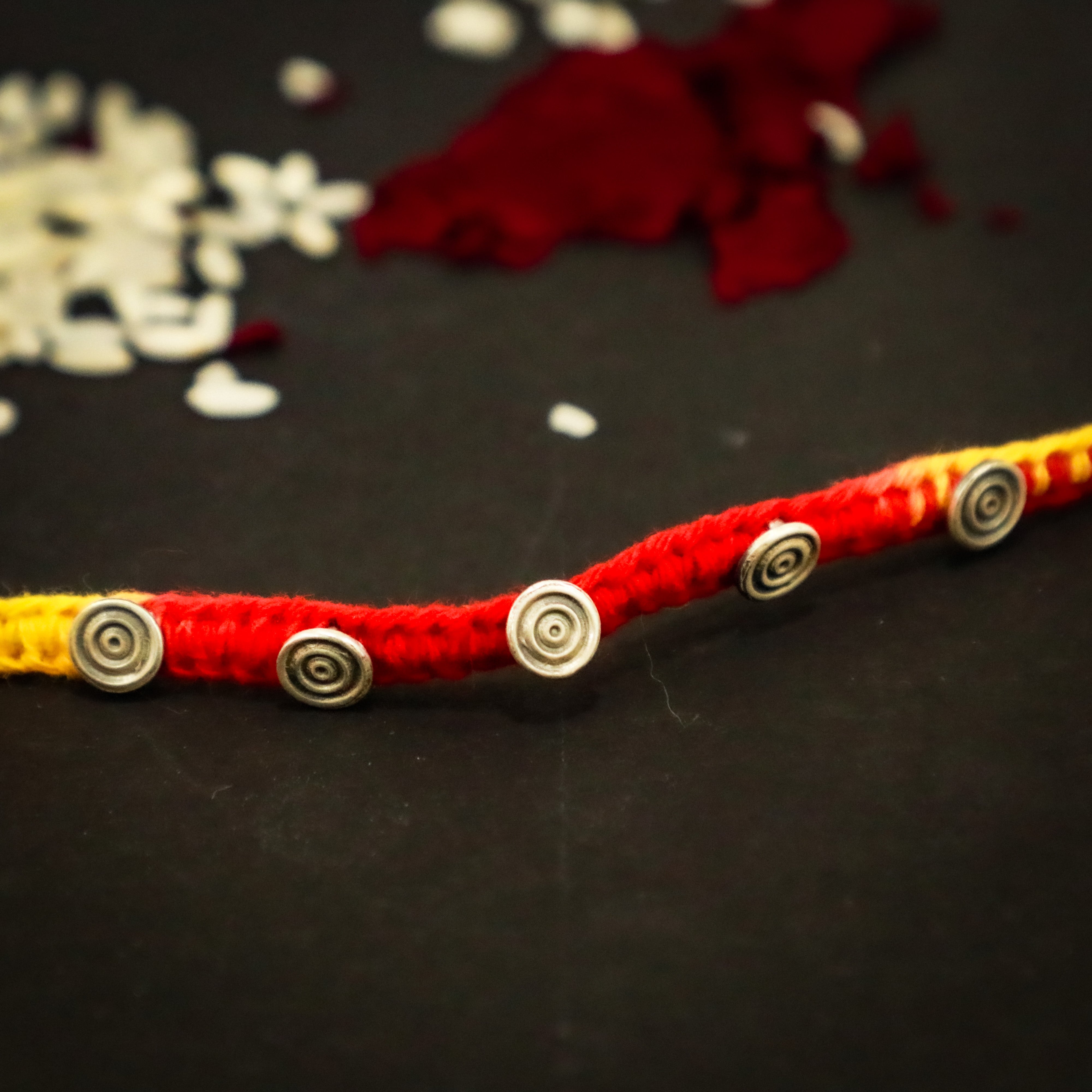 925 Silver Swirl Rakhi - 4114