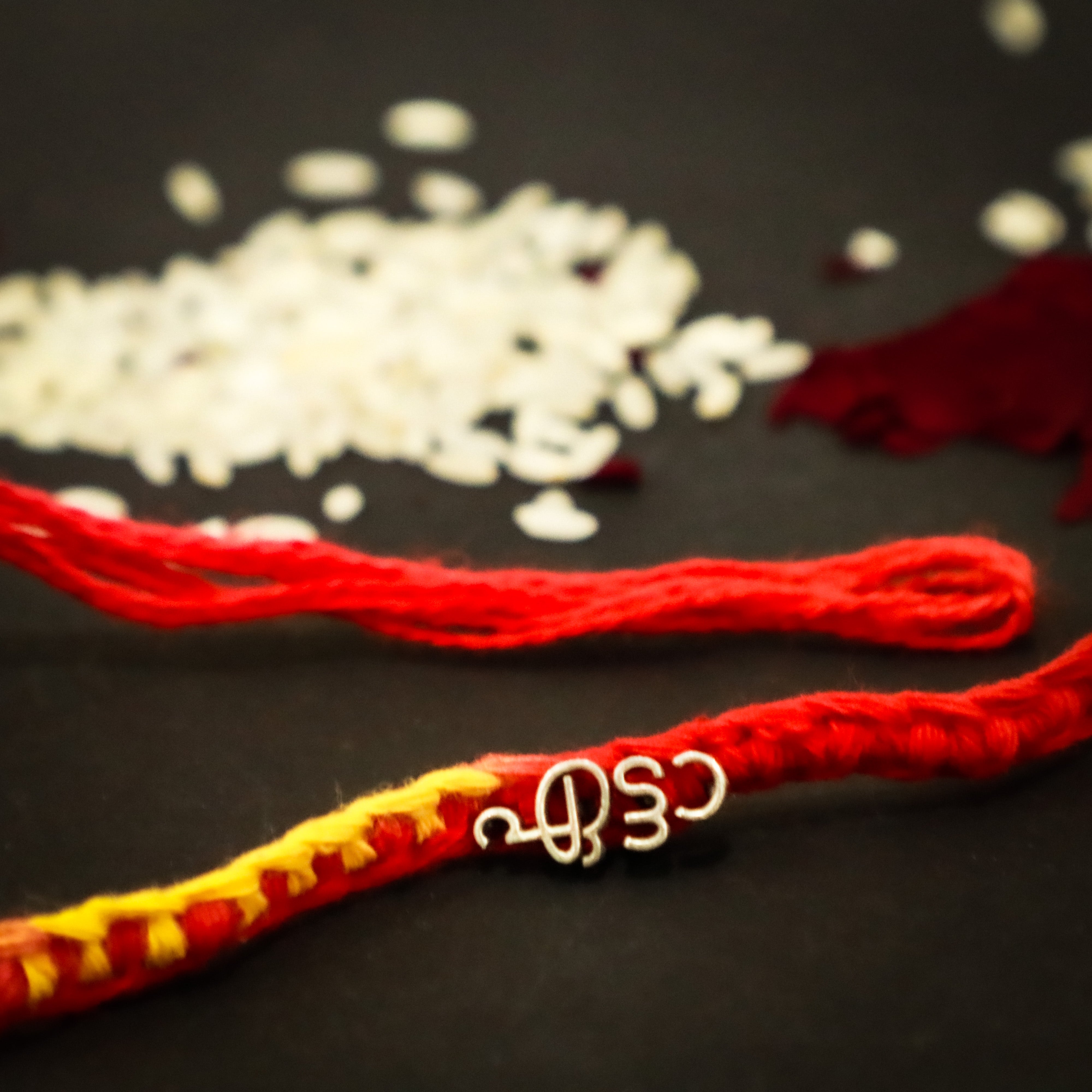 925 Silver Malayalam Etta Rakhi 4104