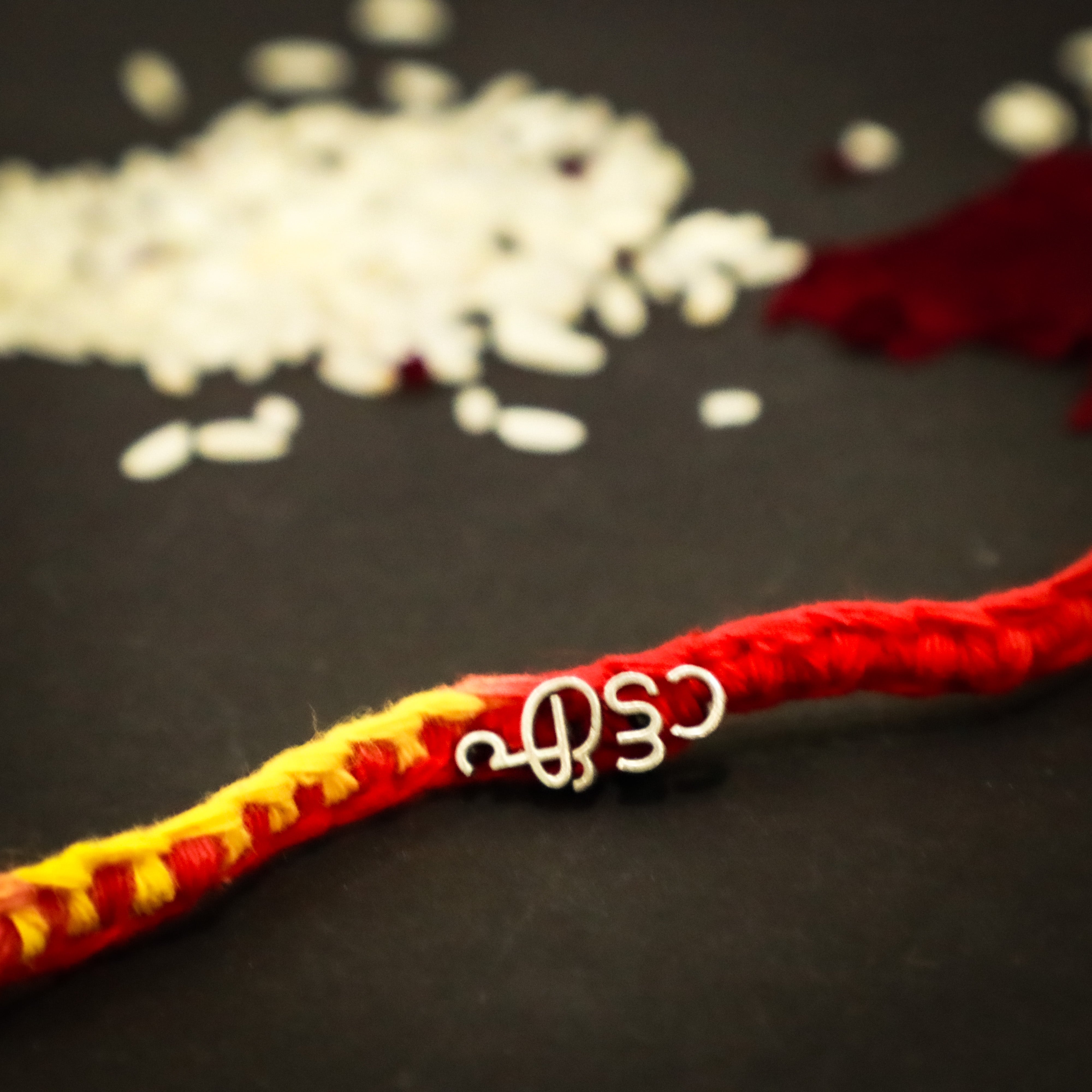 925 Silver Malayalam Etta Rakhi 4104