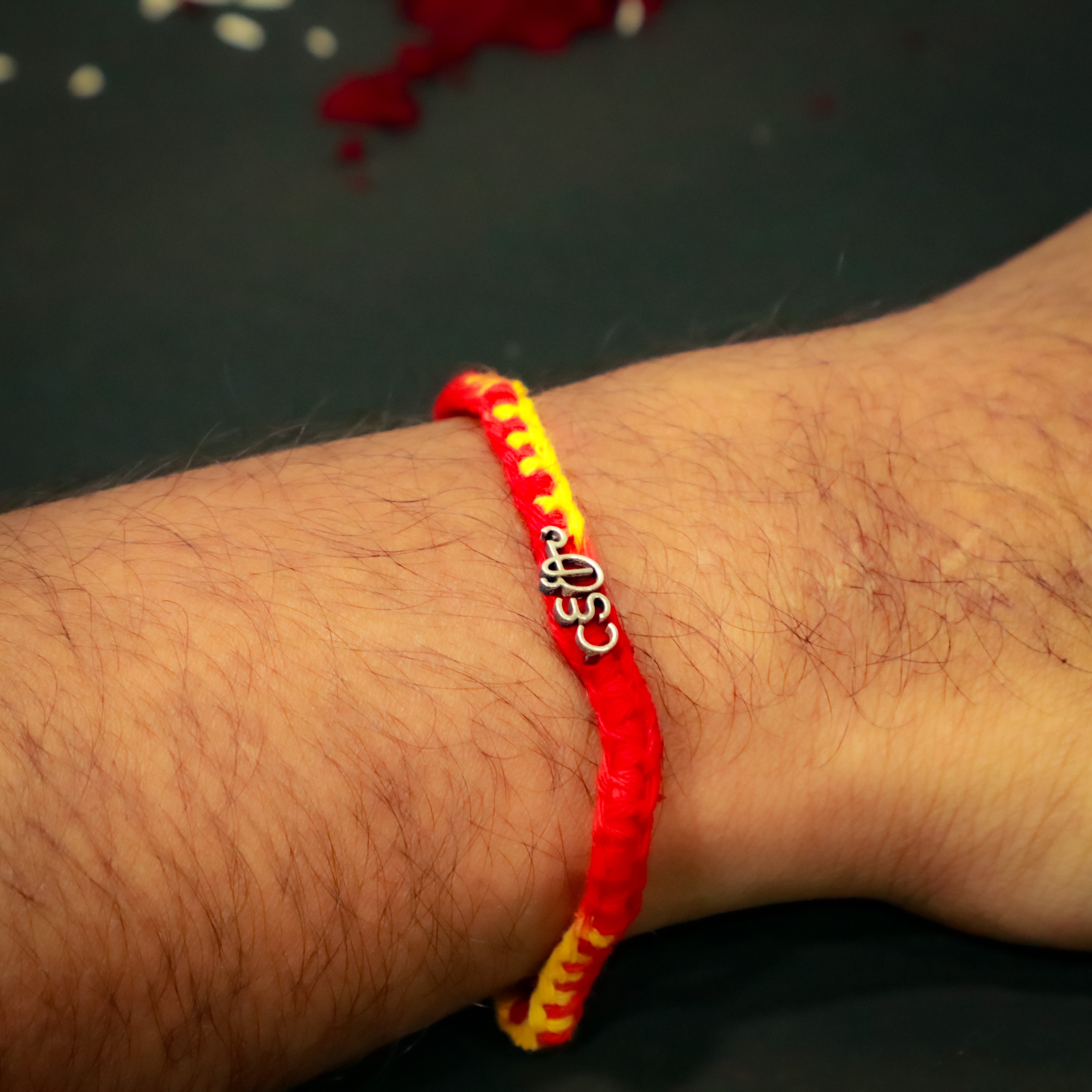 925 Silver Malayalam Etta Rakhi 4104