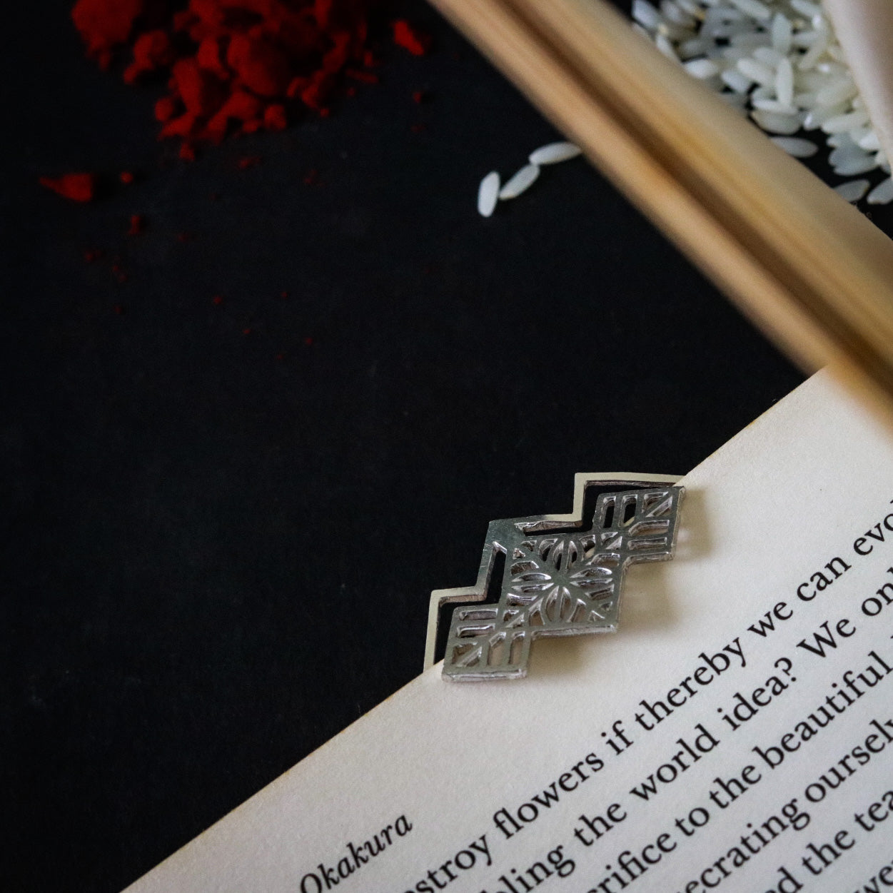 925 Silver Savitha Bookmark Rakhi - 4112