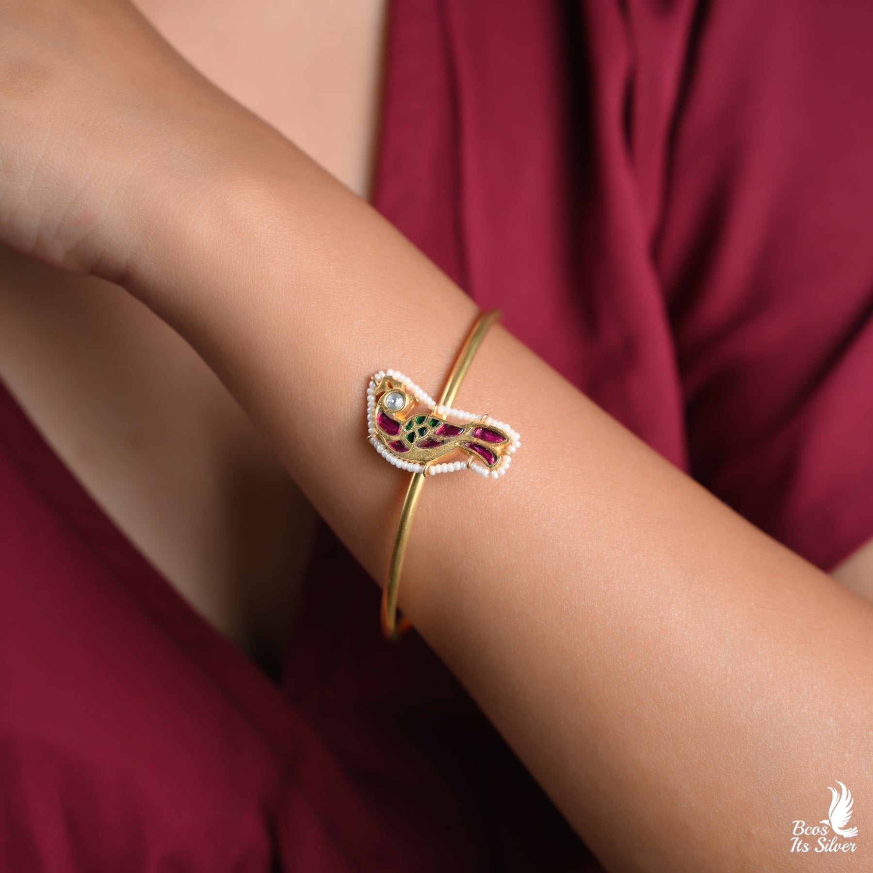 Gold Plated Kada - 2455