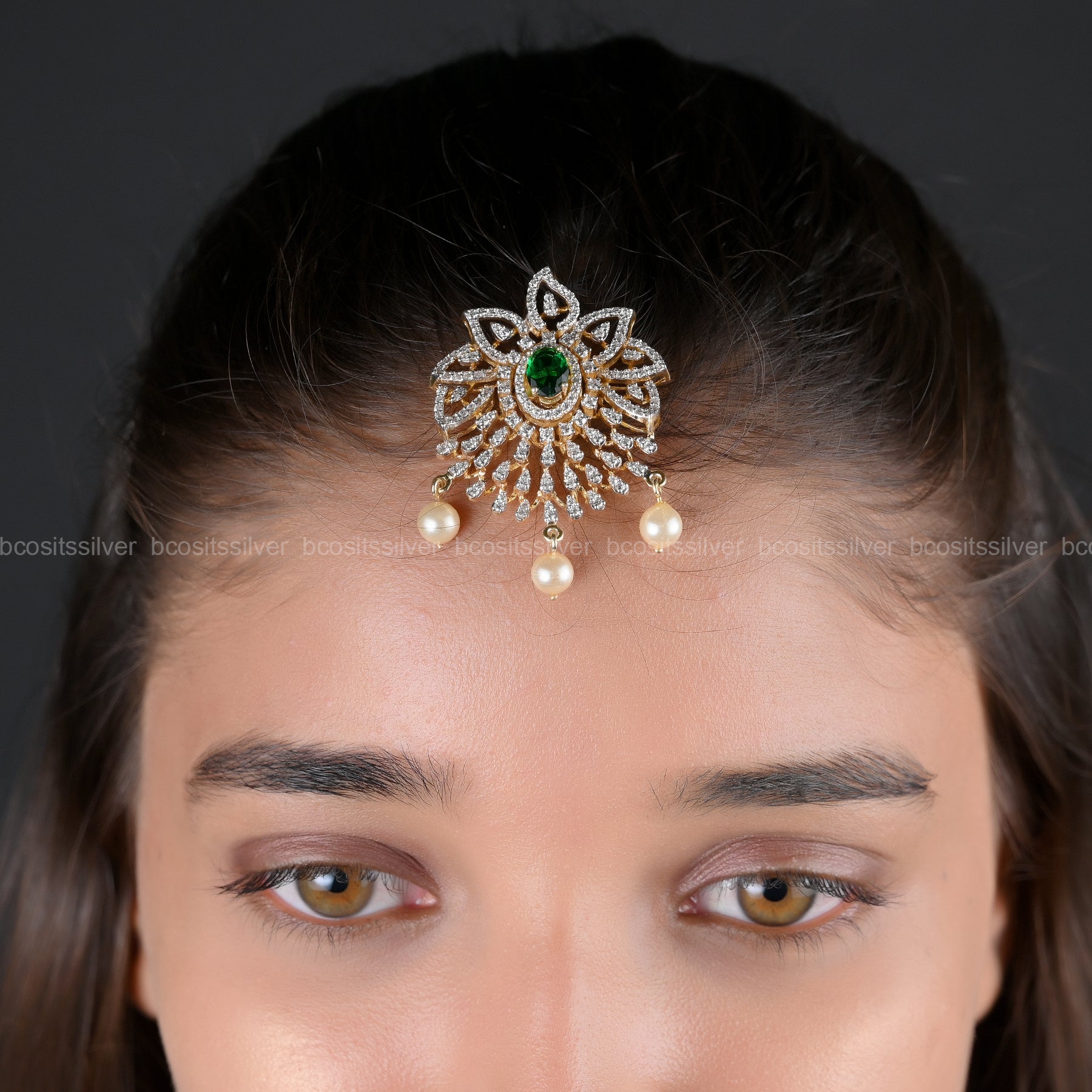 Theia Diamond look Tikka / Pendent - 5687 - ( MADE TO ORDER )