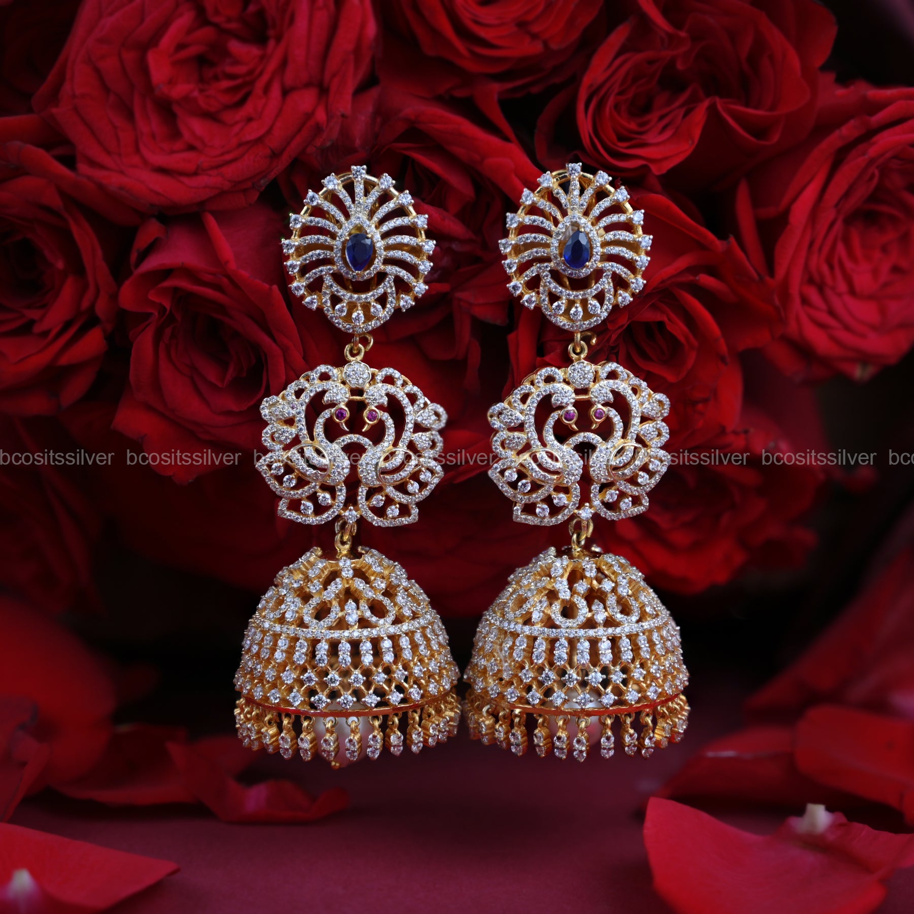 Theia Diamond look Jhumka - 6485