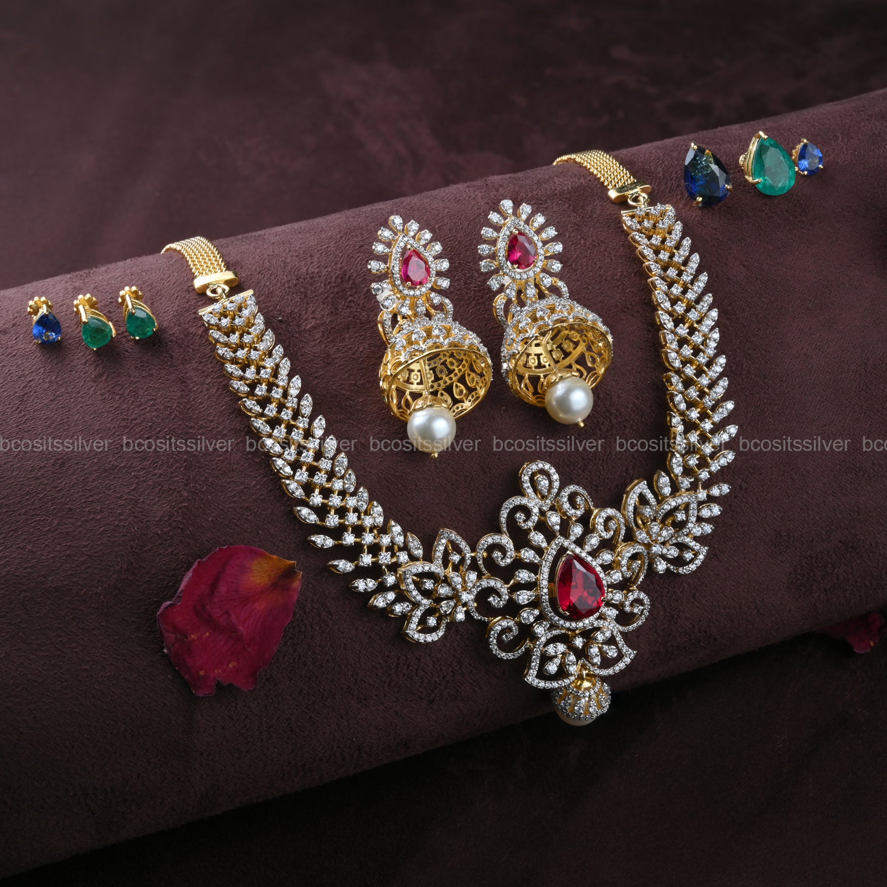 Theia Diamond Look Necklace - 302 - (Made To Order)