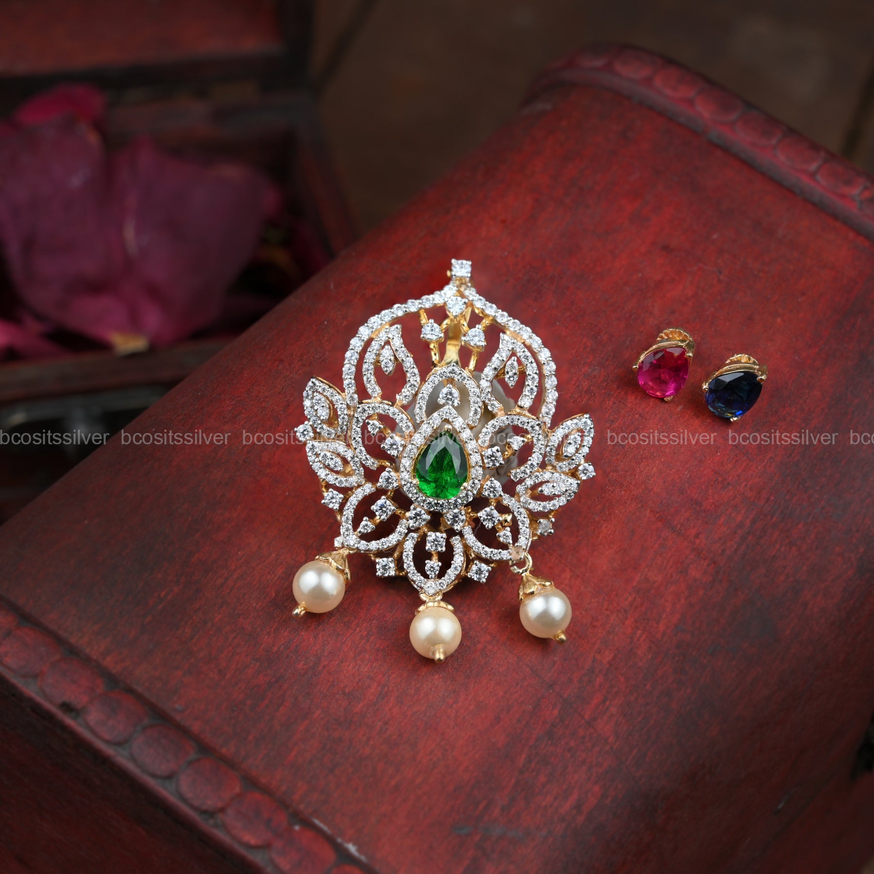 Theia Diamond look Tikka / Pendent - 6444 - ( MADE TO ORDER )