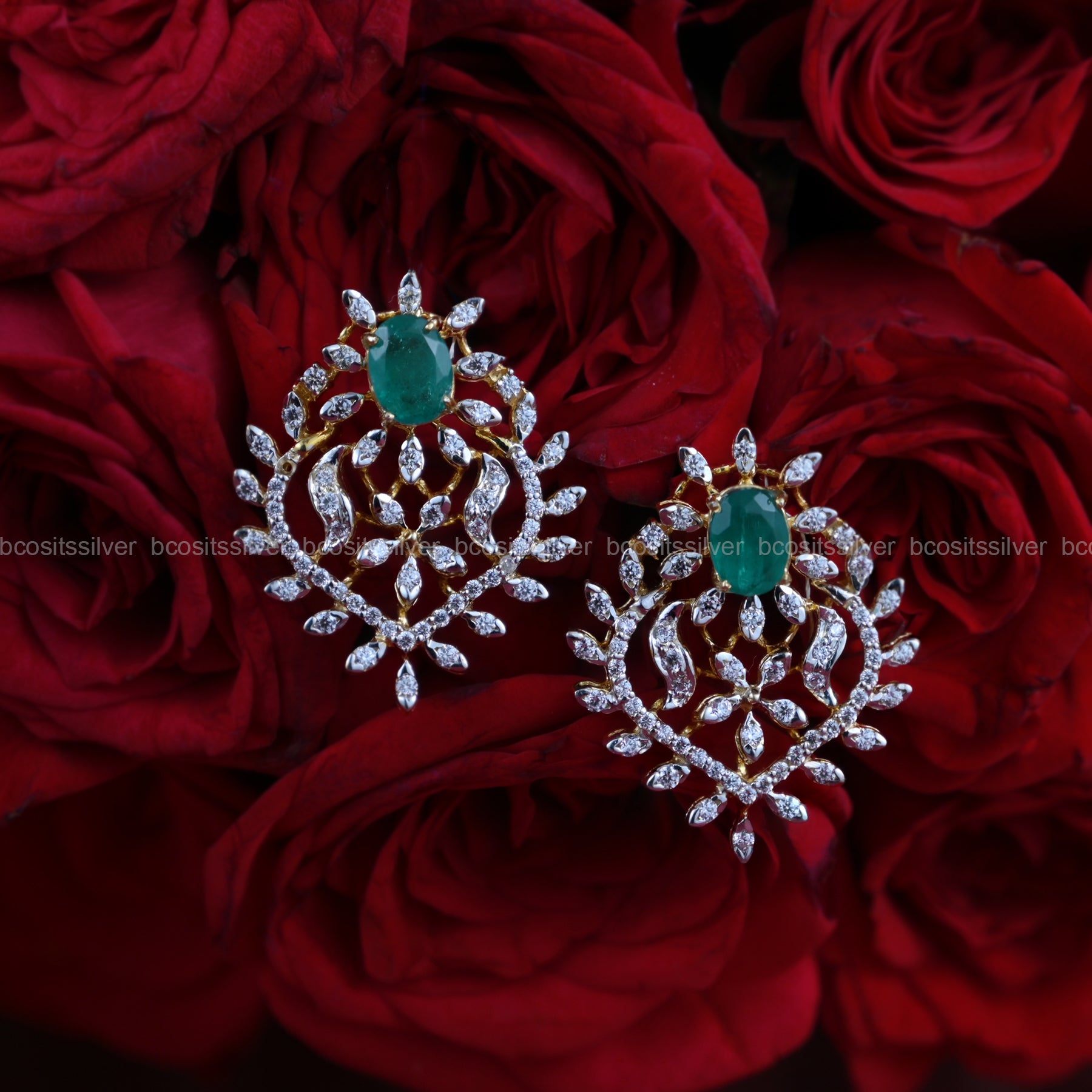 Theia Diamond look Earstud - 6480- ( MADE TO ORDER )