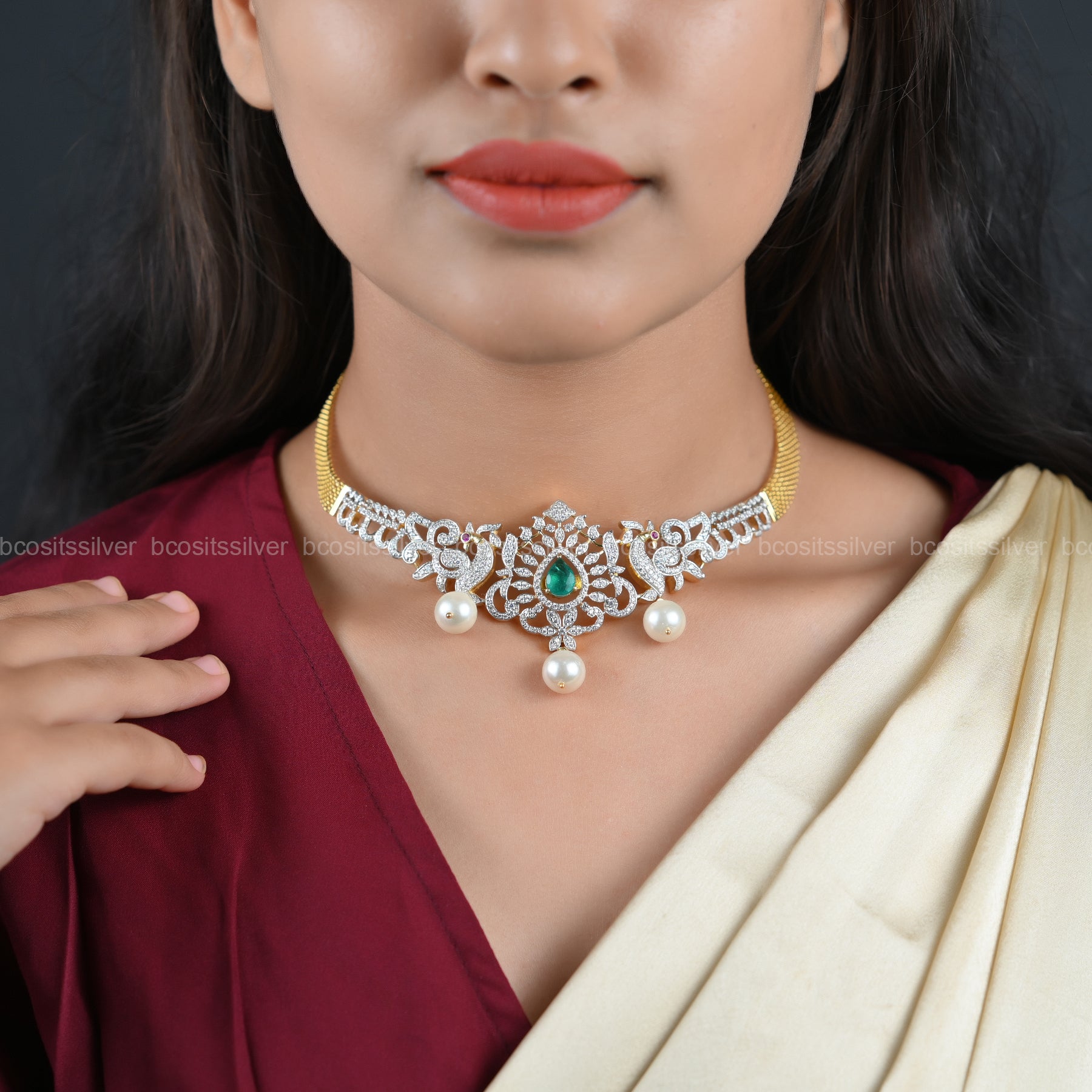 Theia Diamond Look Choker - 6596