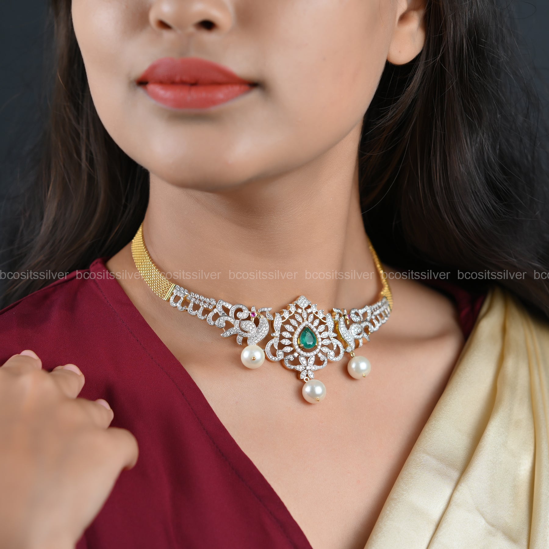 Theia Diamond Look Choker - 6596