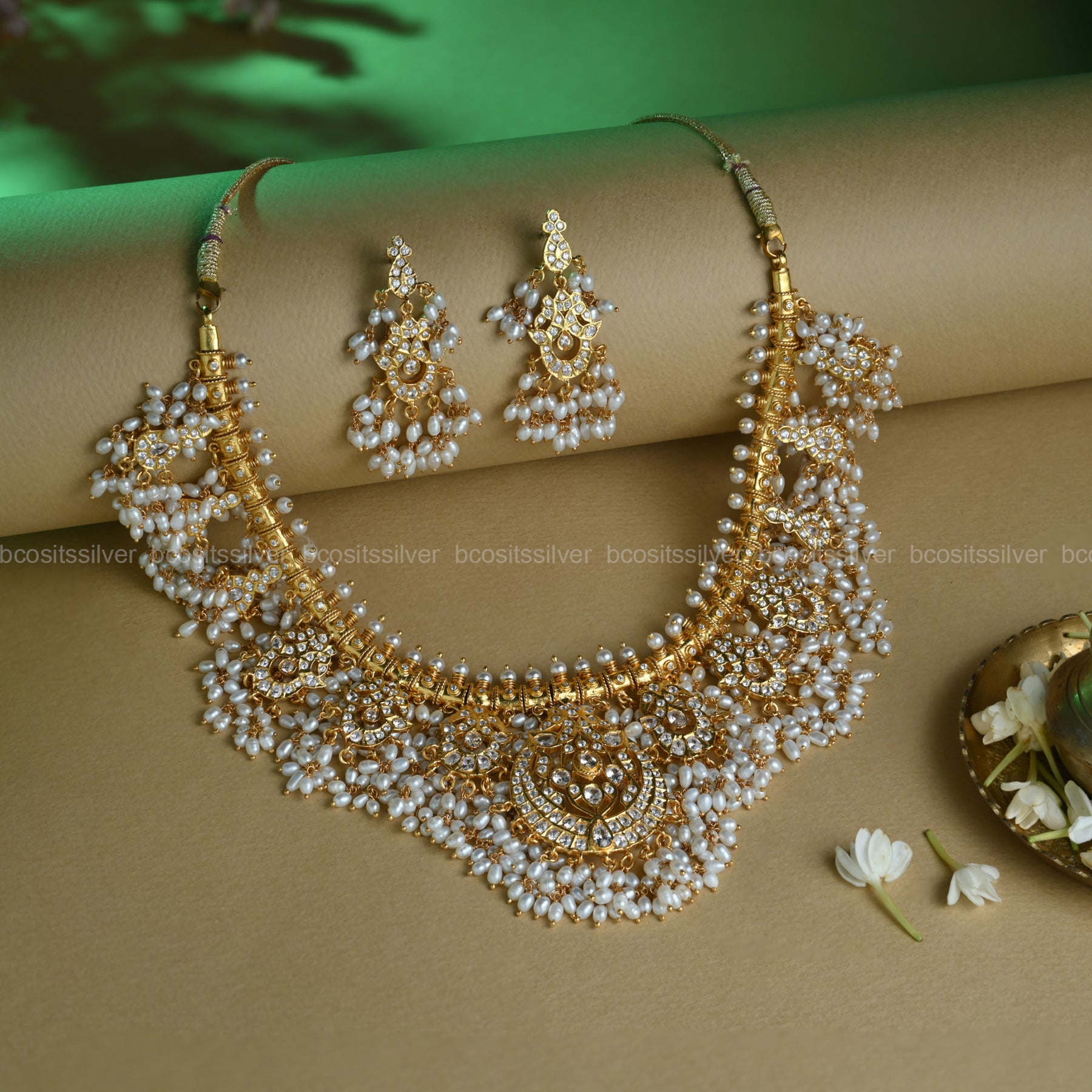 Gold Plated Navaratri Guttapusulu - 8067