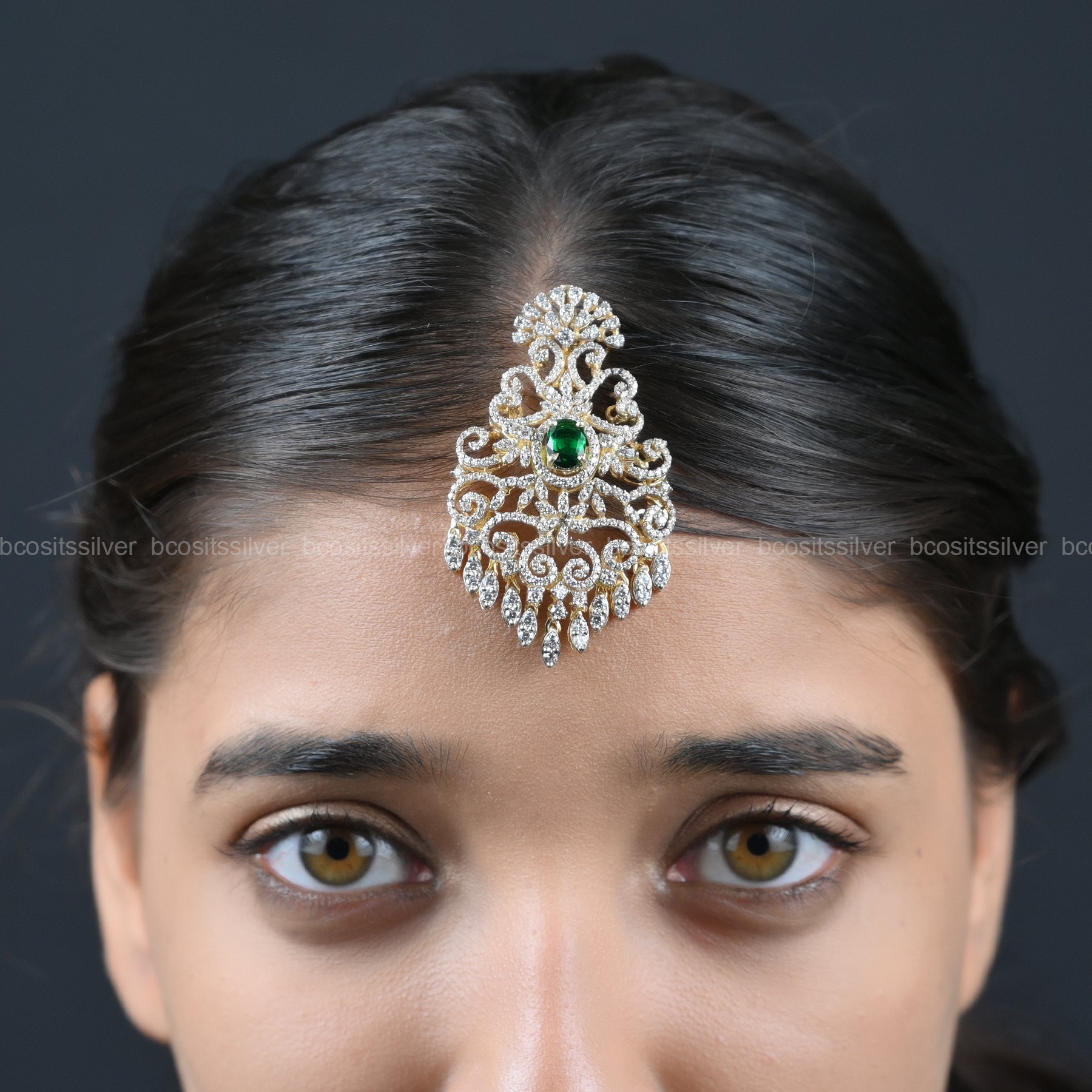 Theia Navaratri Pendant / Tikka - 9027 - ( MADE TO ORDER )