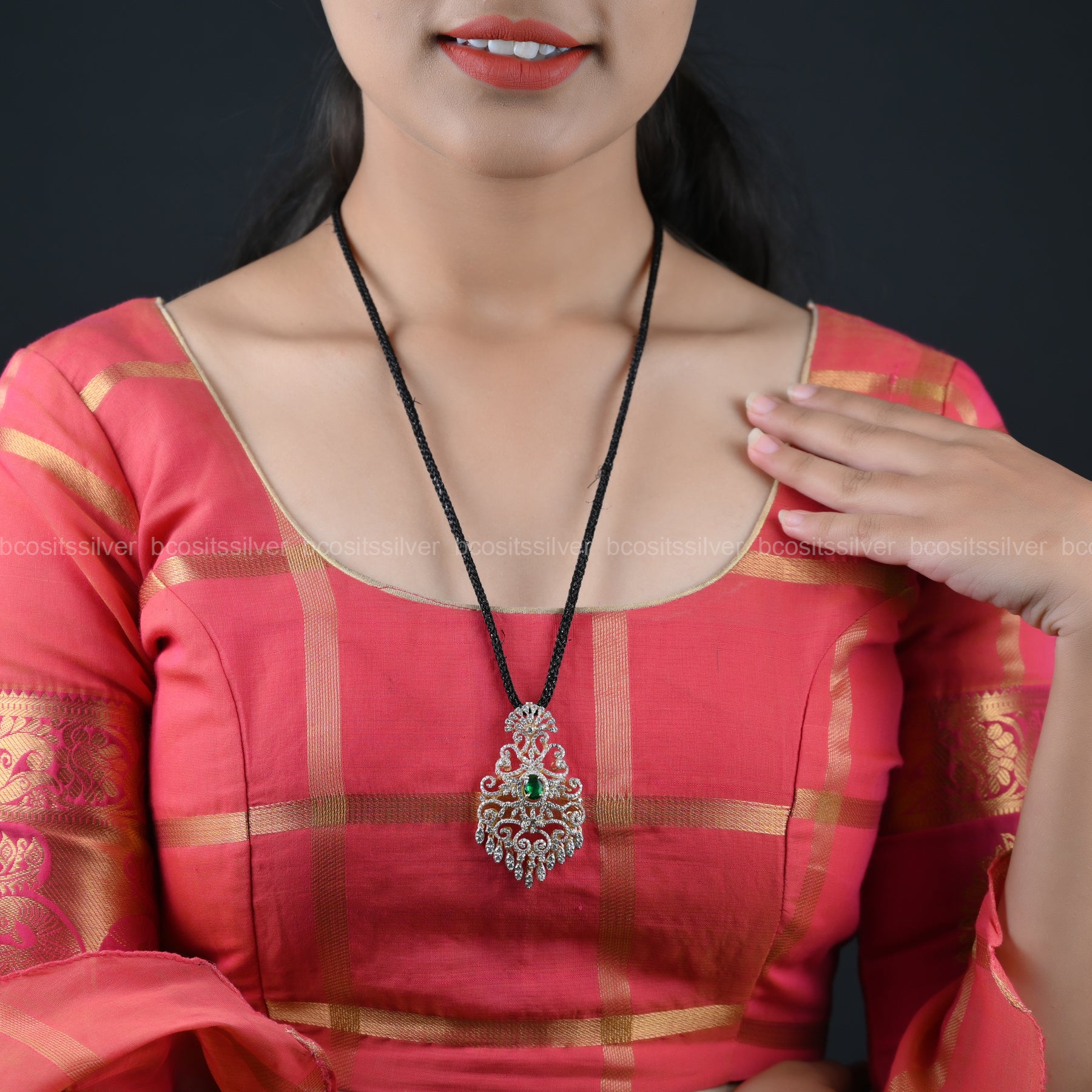 Theia Navaratri Pendant / Tikka - 9027 - ( MADE TO ORDER )
